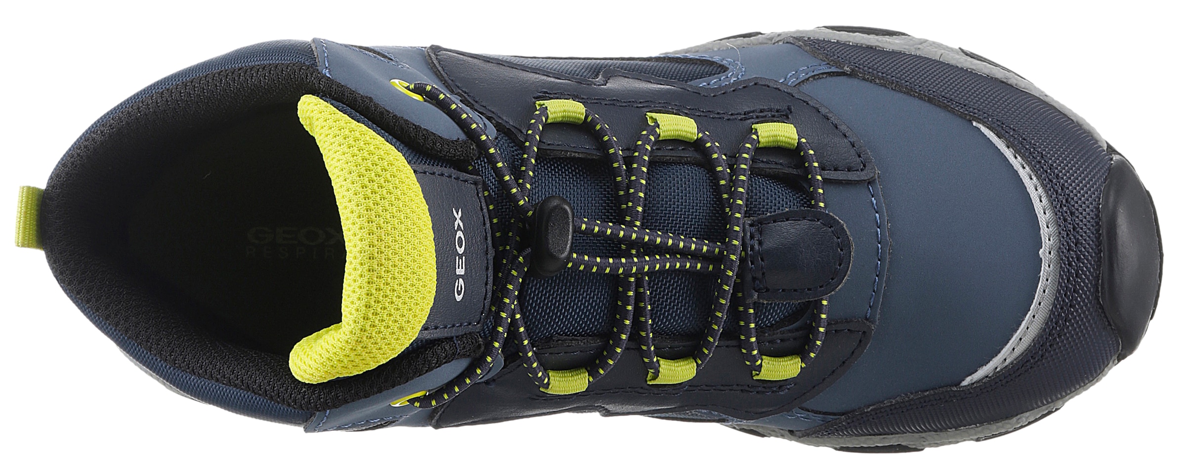 Geox Sneaker »J MAGNETAR BOY B ABX«, Trekkingboots, Schnürboots, Kindergartenschuh mit Schnellverschluss