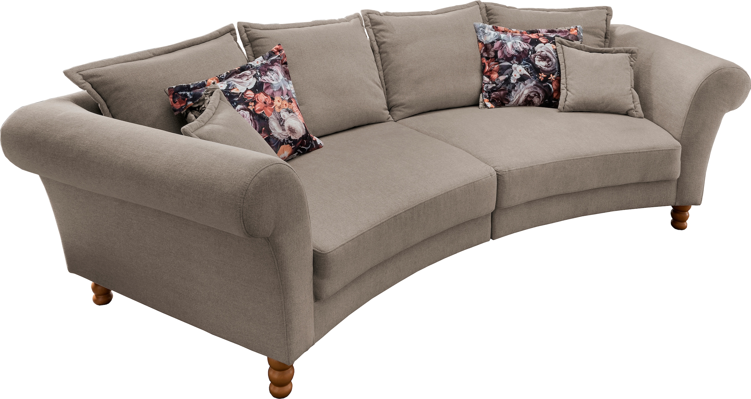 Home affaire Big-Sofa »Tassilo geschwungene Formensprache, bequem, Mega Sofa, Breite 350cm«