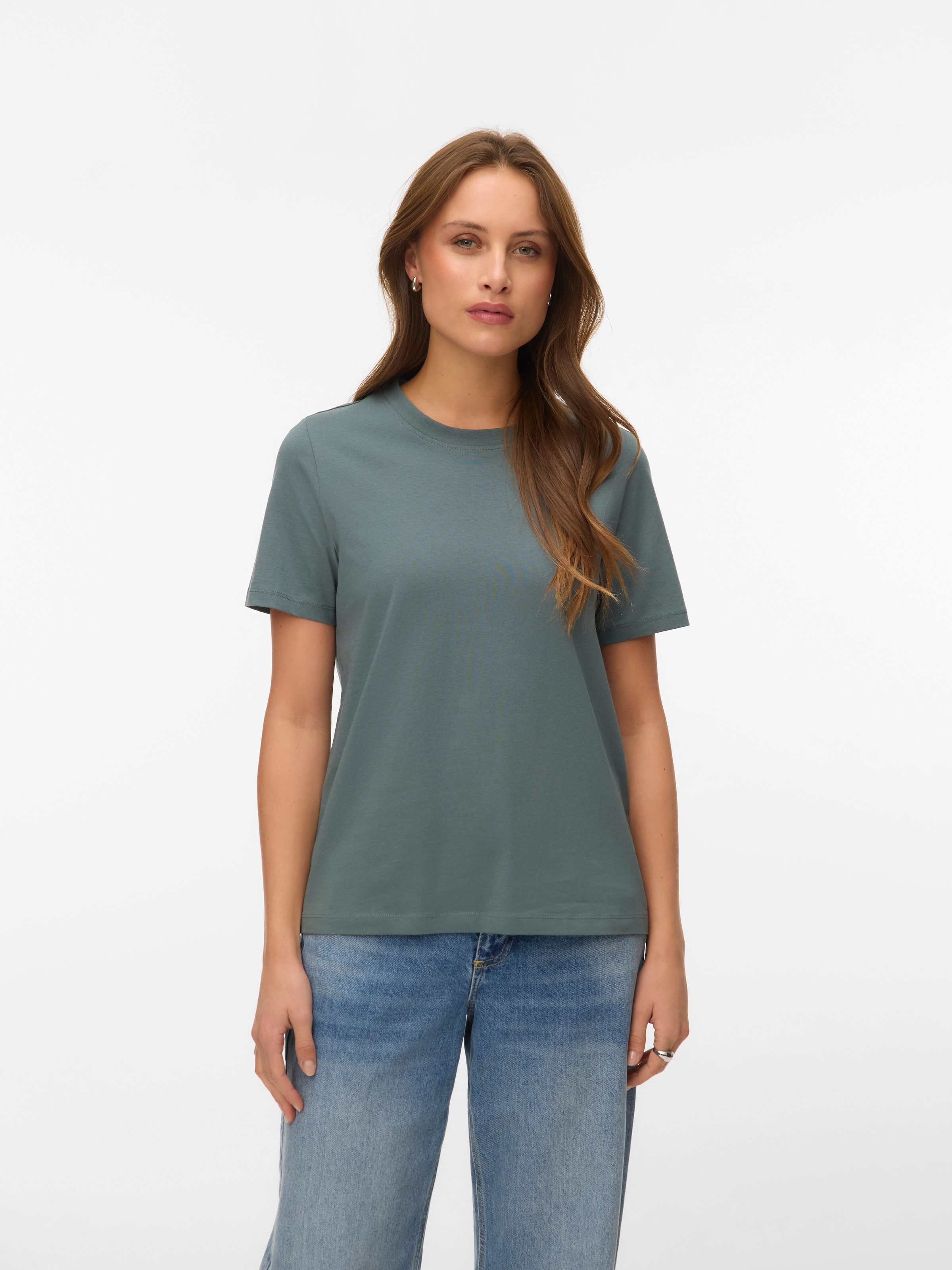 Vero Moda T-Shirt »VMPAULINA SS T-SHIRT 2-PACK JRS« Packung, 2 Baumwolle, regular fit