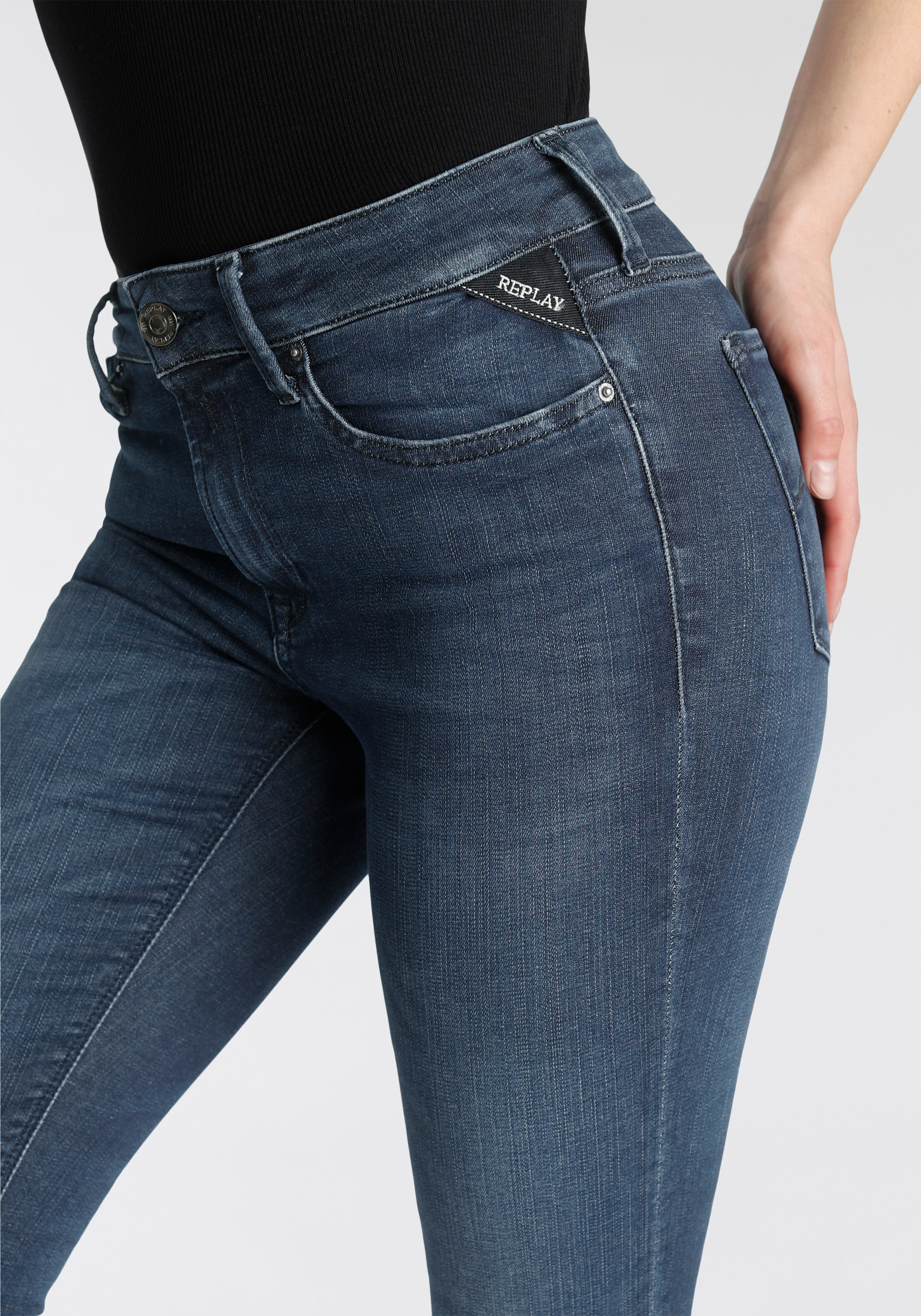 Replay Skinny-fit-Jeans »Luzien«, bei ♕ POWERSTRETCH