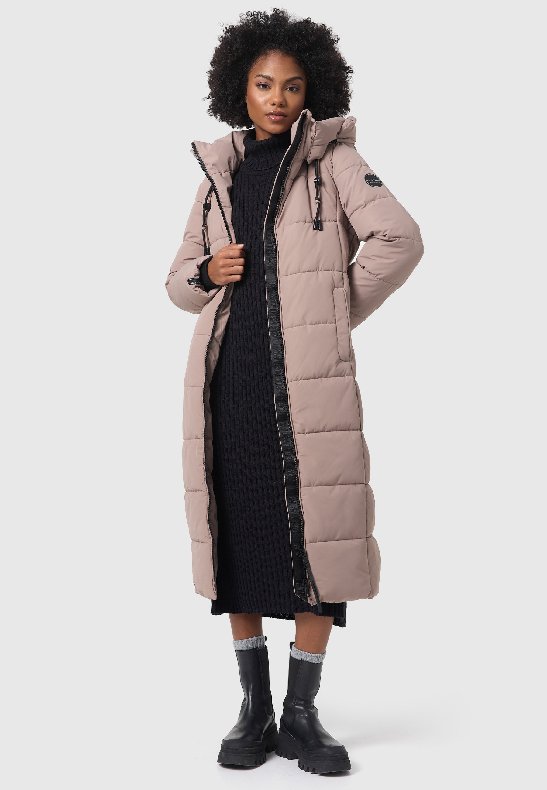 Marikoo Winterjacke »Marikoo Nadeshikoo XVI Damen lange Winter Steppjacke B985«