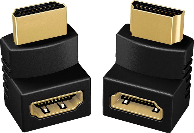 ICY BOX Computer-Adapter »ICY BOX 2x HDMI Winkeladapter mit zwei verschiedenen Ausrichtungen«