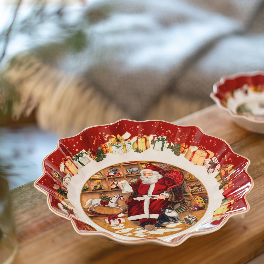 Villeroy & Boch Schale »Schale "Santa liest Wunschzettel" Toy's Fantasy ø 25 cm bunt«