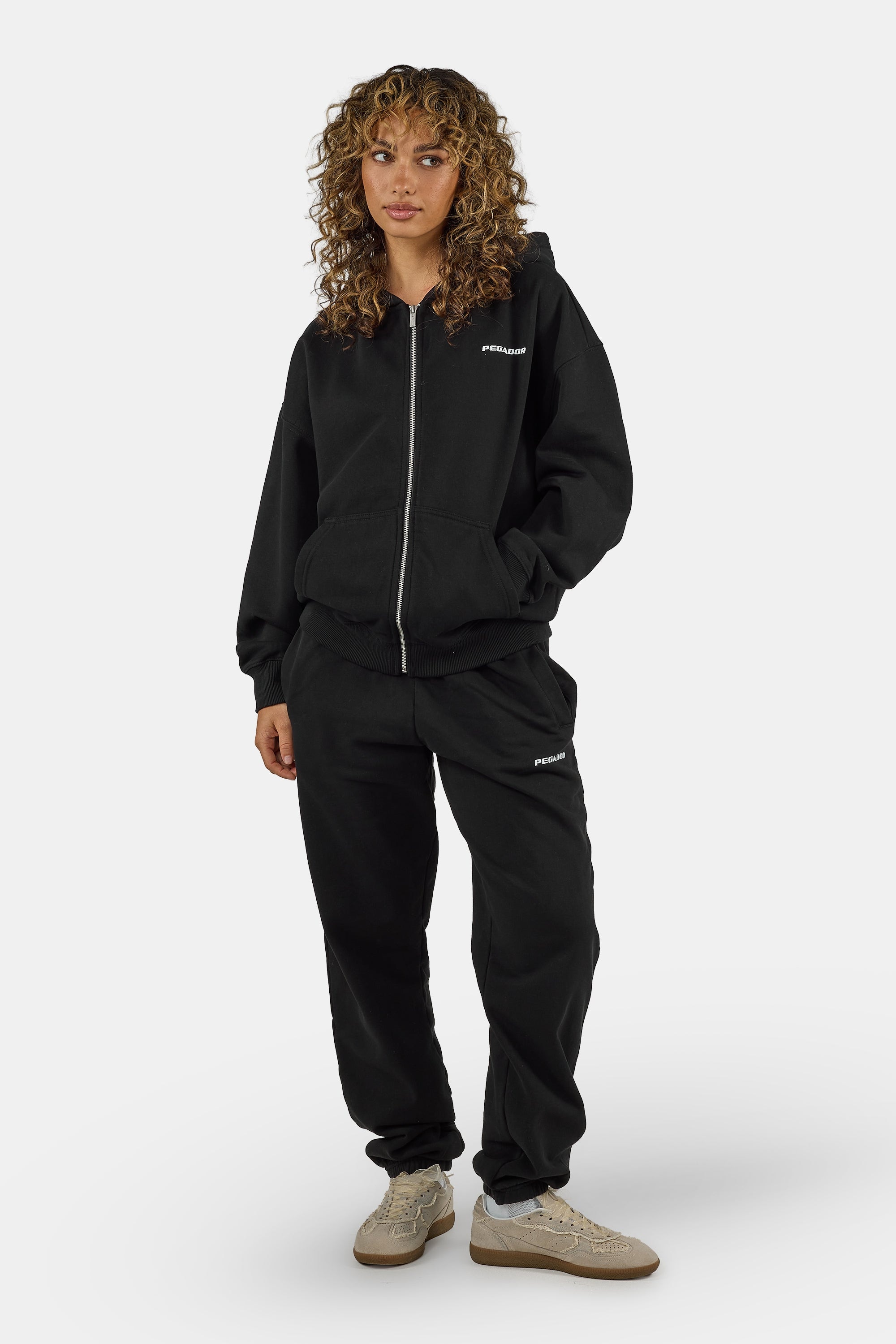 PEGADOR Kapuzensweatjacke »Clarita Oversized Sweatjacket« Baumwollmischung, oversize