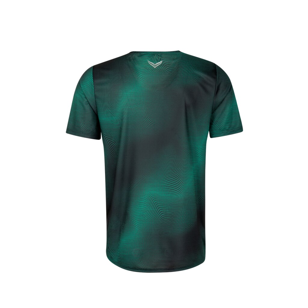 Trigema T-Shirt »TRIGEMA COOLMAX® Sportshirt mit modischem Druck«, (1 tlg.)