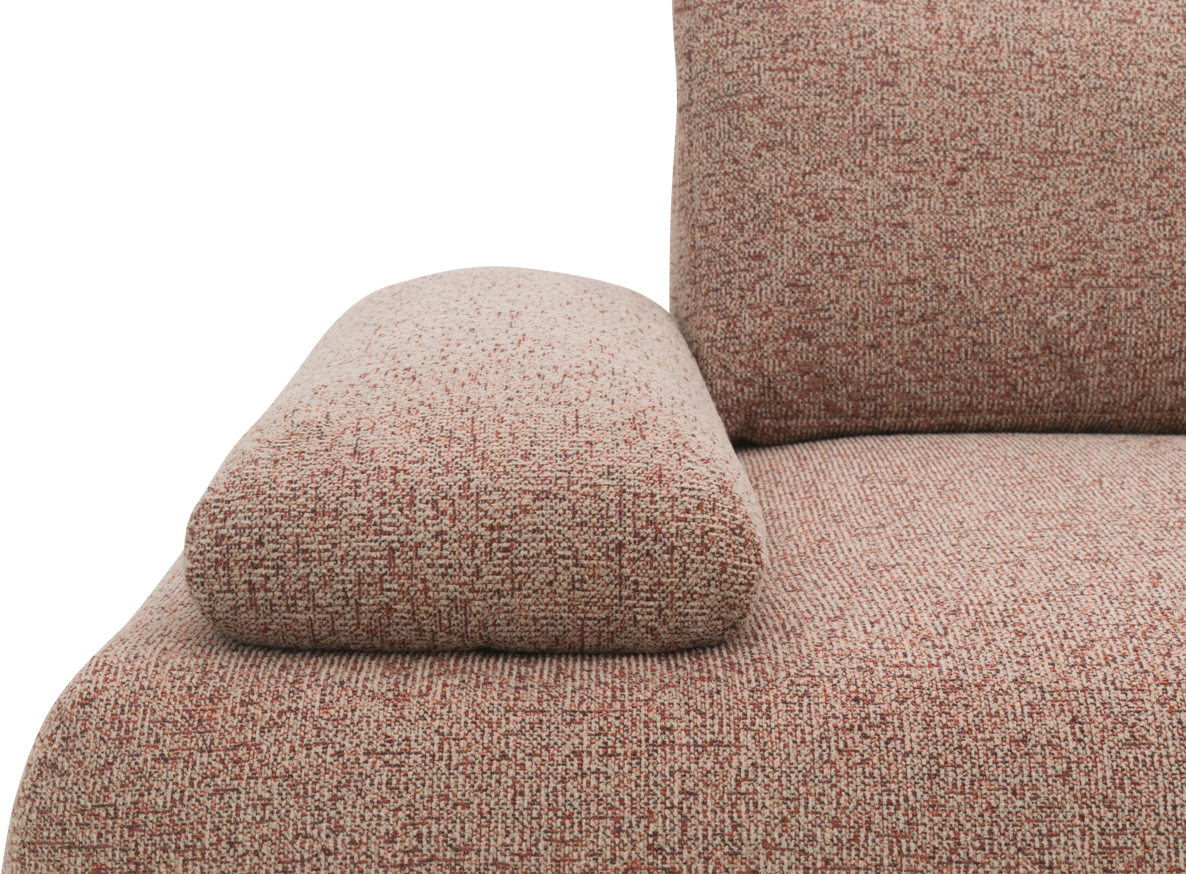 DOMO collection Big-Sofa »Évora Megasofa Breite 244 cm« Federkern, inkl. Armlehnenverstellung, Struktur grob, rust