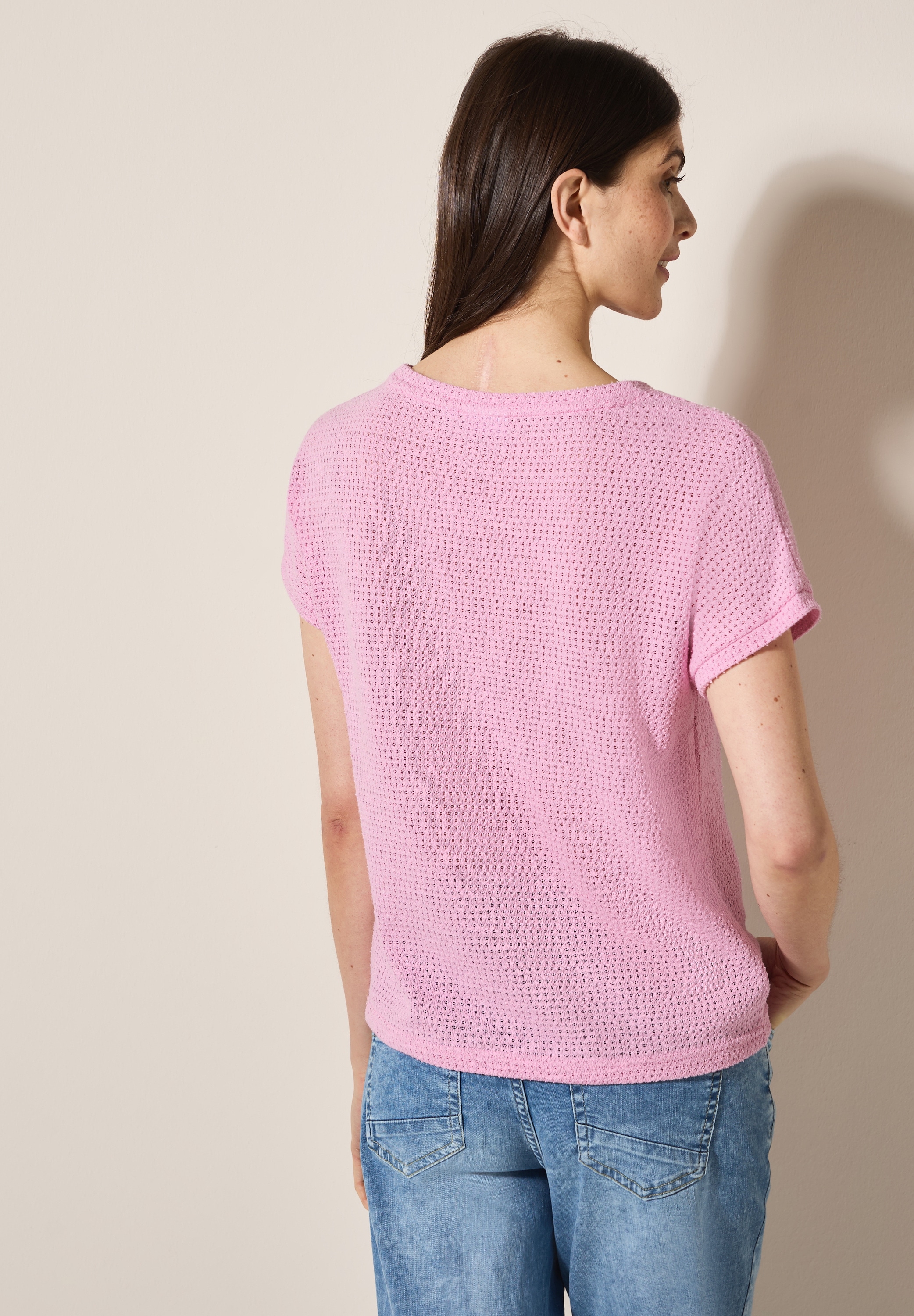 Cecil T-Shirt, in luftiger Strick-Optik