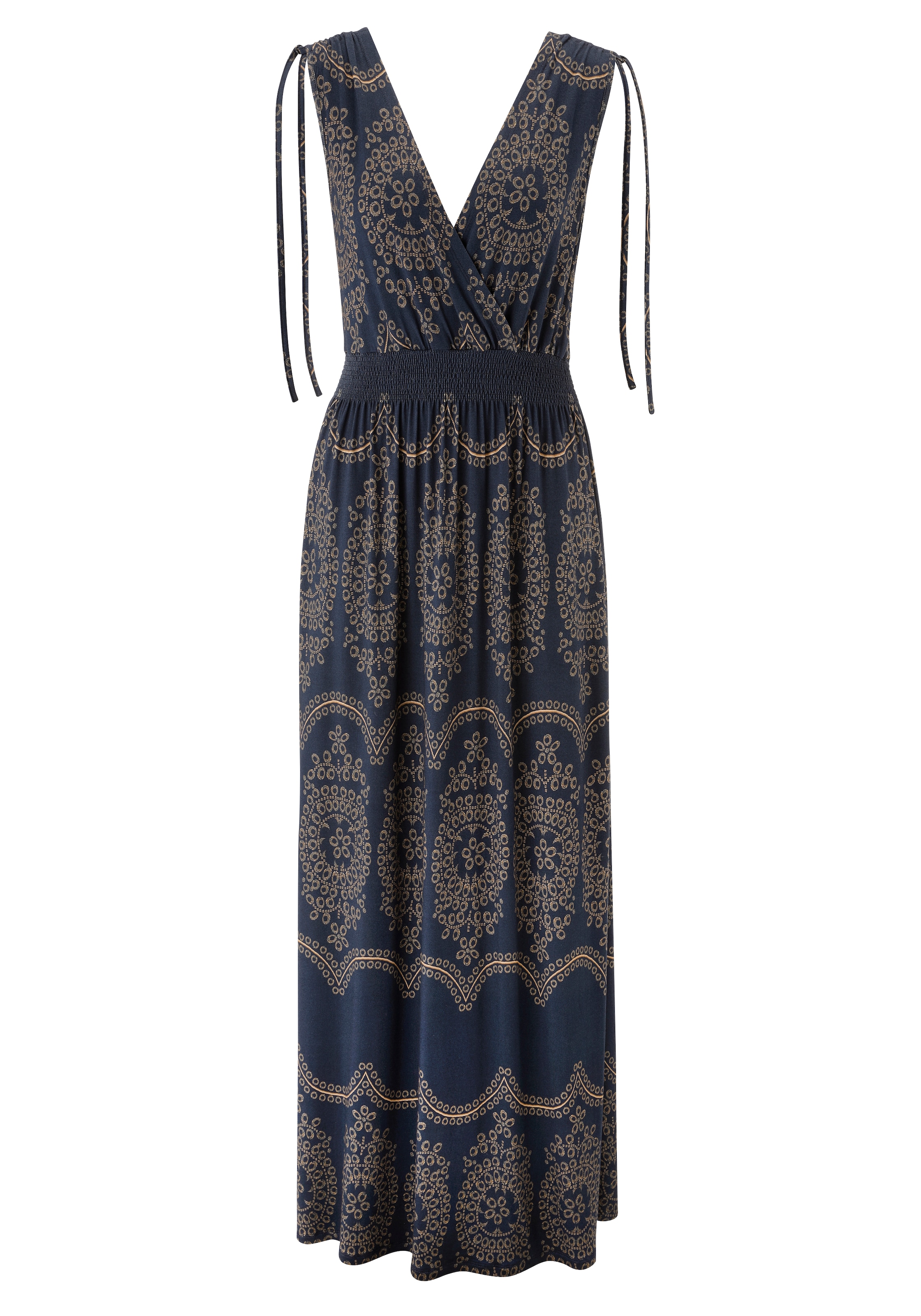 Aniston SELECTED Sommerkleid mit breiten Trägern zum Raffen - NEUE KOLLEKTION