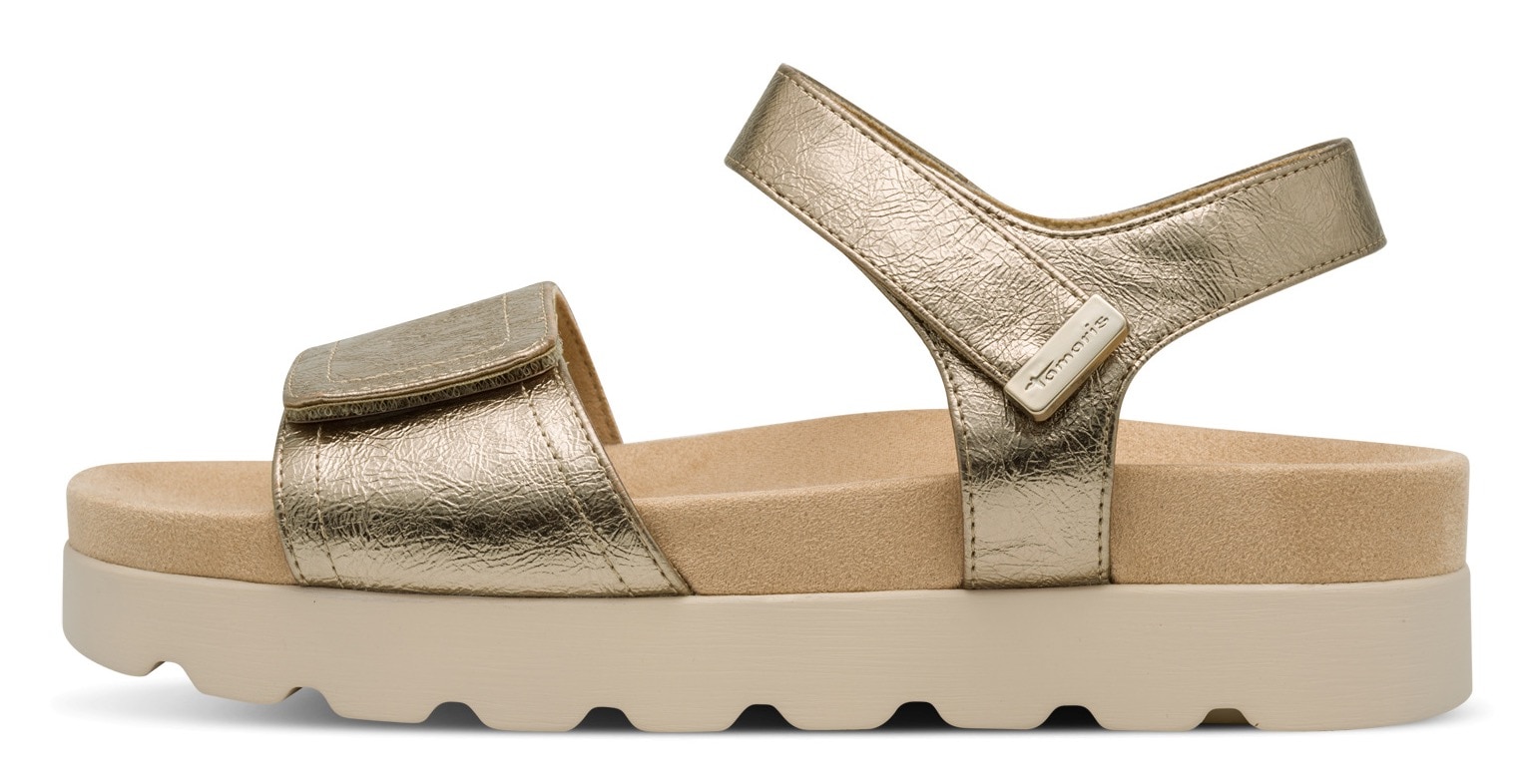 Tamaris Keilsandalette, Plateau, Sommerschuh, Riemchensandale mit Klettverschlüssen