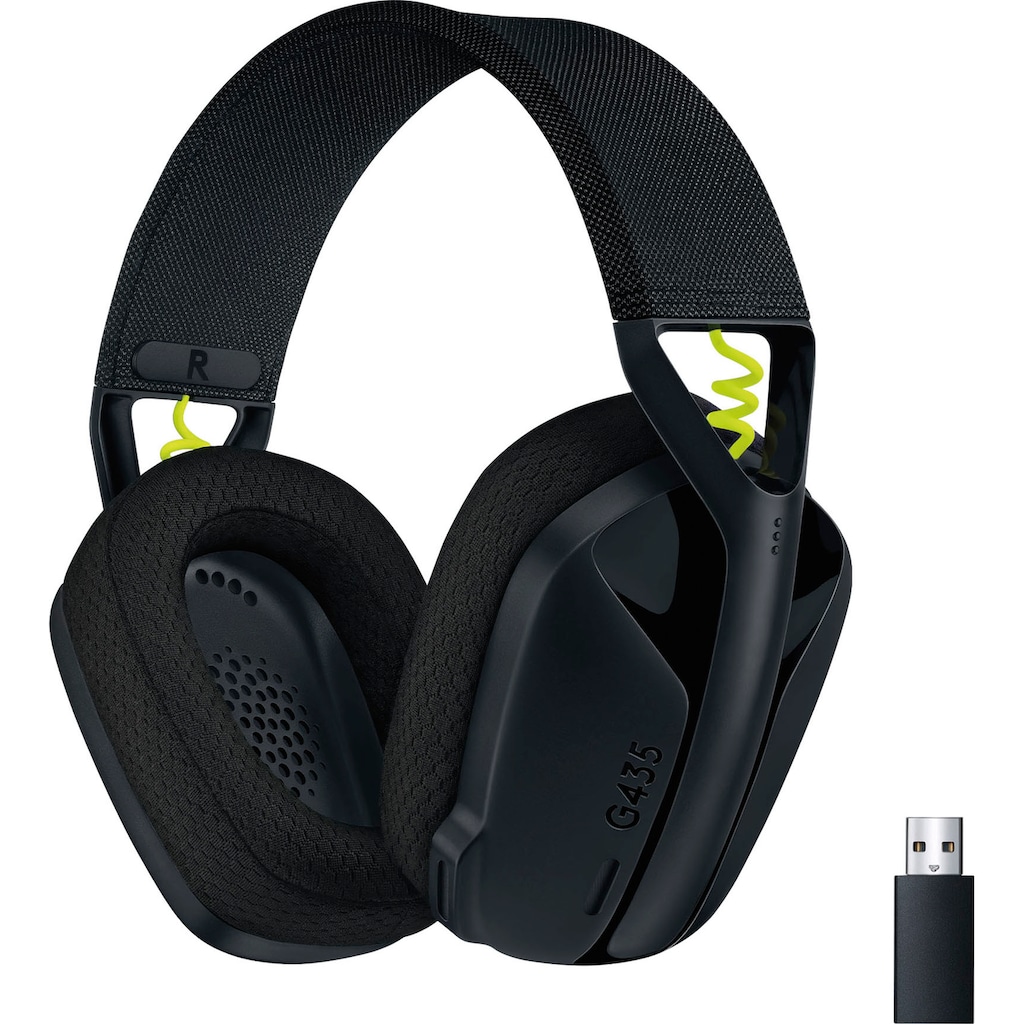 Logitech G Wireless-Headset »G435 LIGHTSPEED«, Bluetooth,18h Akku, Dolby Atmos, PC, PS4, PS5