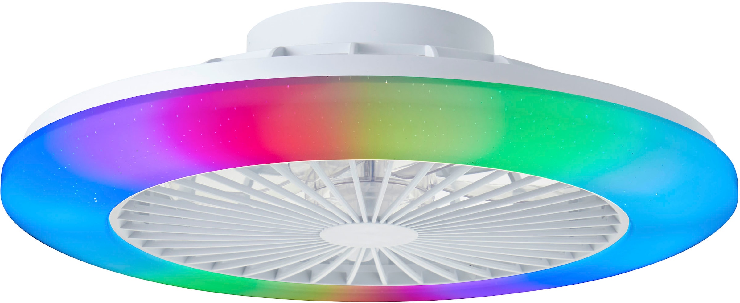 Brilliant LED Deckenleuchte »Salerno« 1 Stk. RGB | warmweiß - kaltweiß LED Leuchte, Ventilator, digitales RGB, 49 cm, 4700 lm, 3000-6500 K