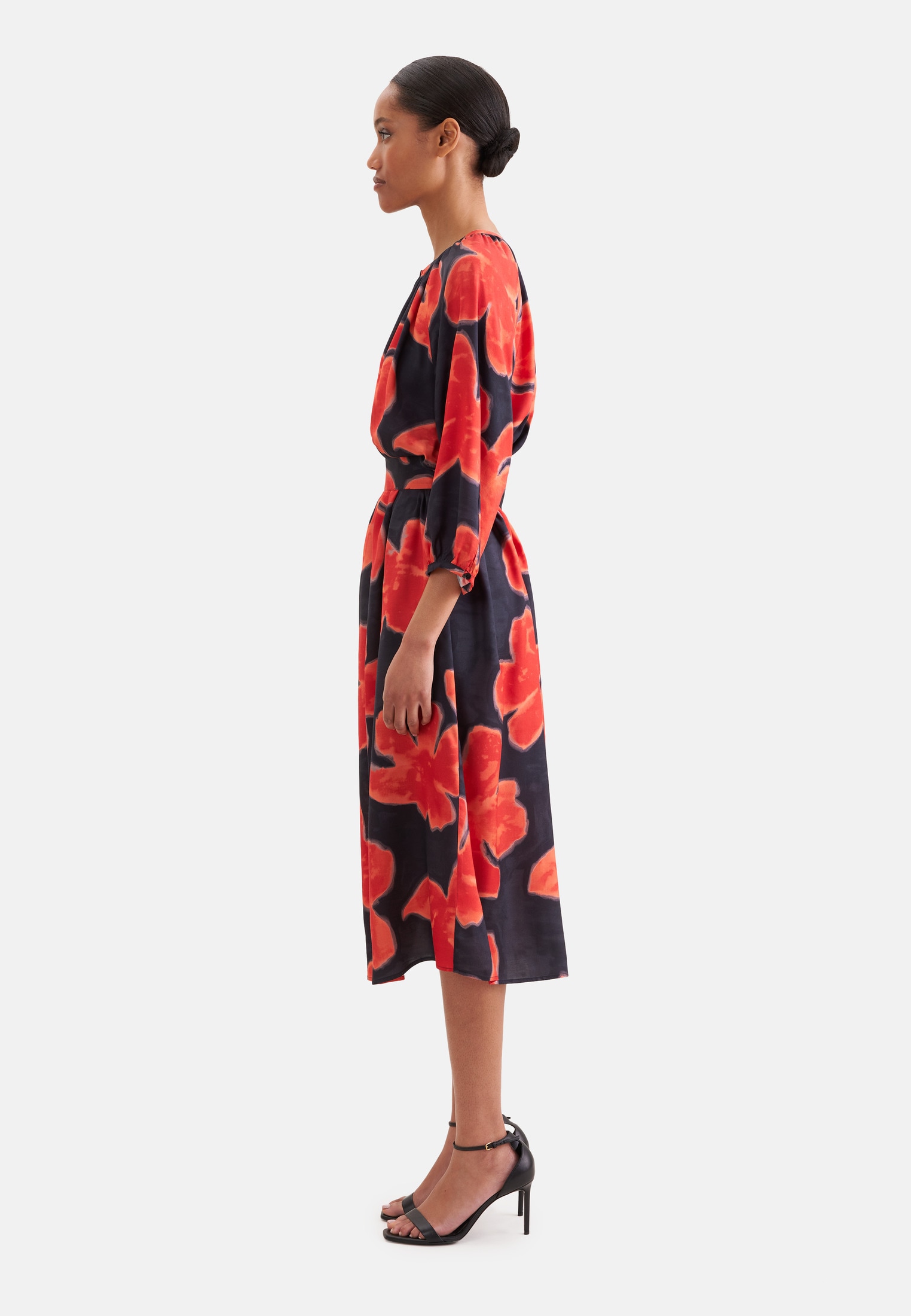 seidensticker Sommerkleid 3/4 Rundhals Druck
