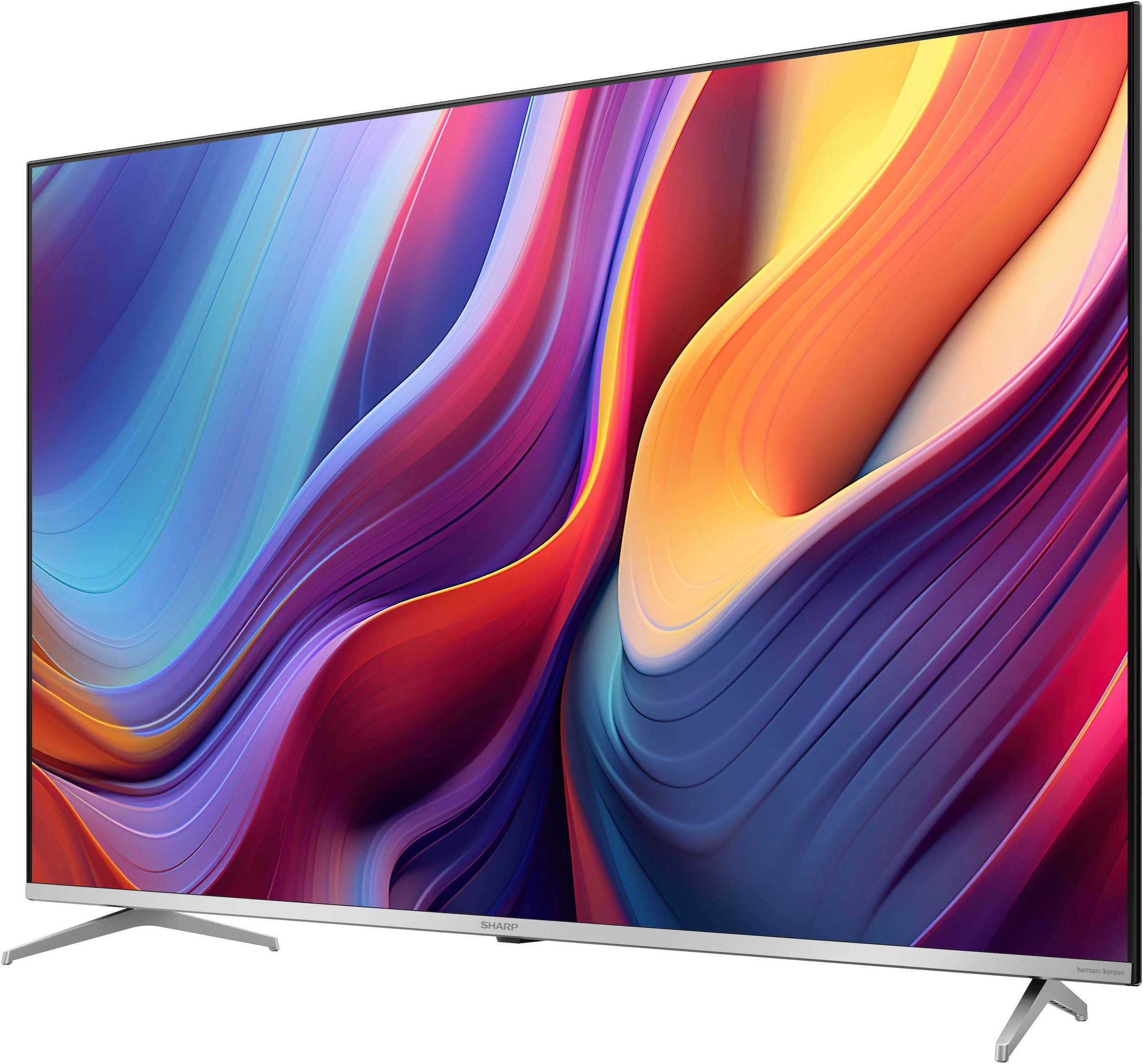 Sharp QLED-Fernseher »SHARP 50GP6265E Quantum Dot Google TV 126 cm (50 Zoll) 4K Ultra HD«, 126 cm/50 Zoll, 4K Ultra HD, Google TV-Smart-TV, Quantum Dot, QLED, Dolby Atmos, Dolby Vision, HDMI 2.1 mit eARC