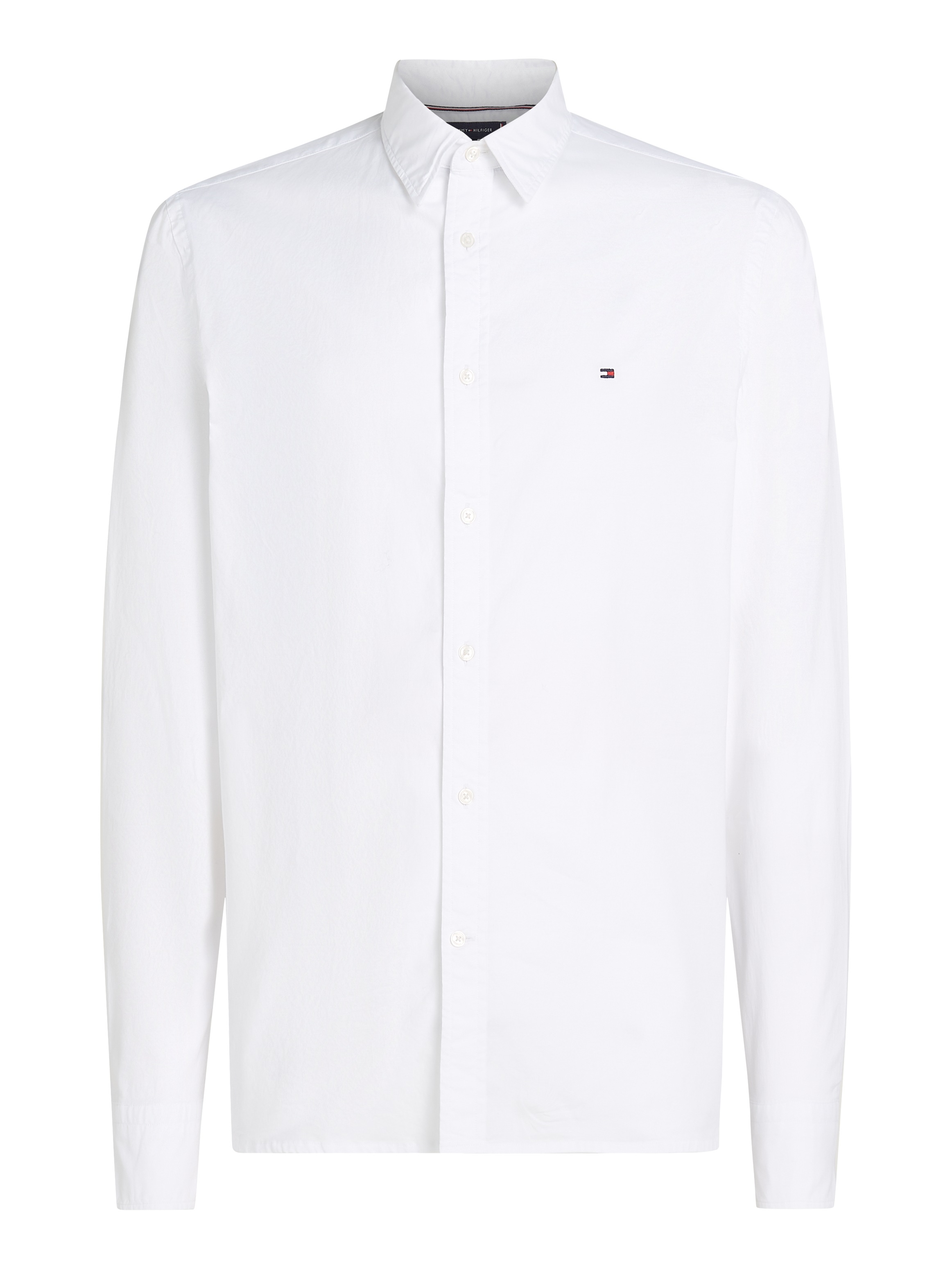 Tommy Hilfiger Businesshemd »FLEX POPLIN KENT COLLAR SF SHIRT«, mit Logostickerei