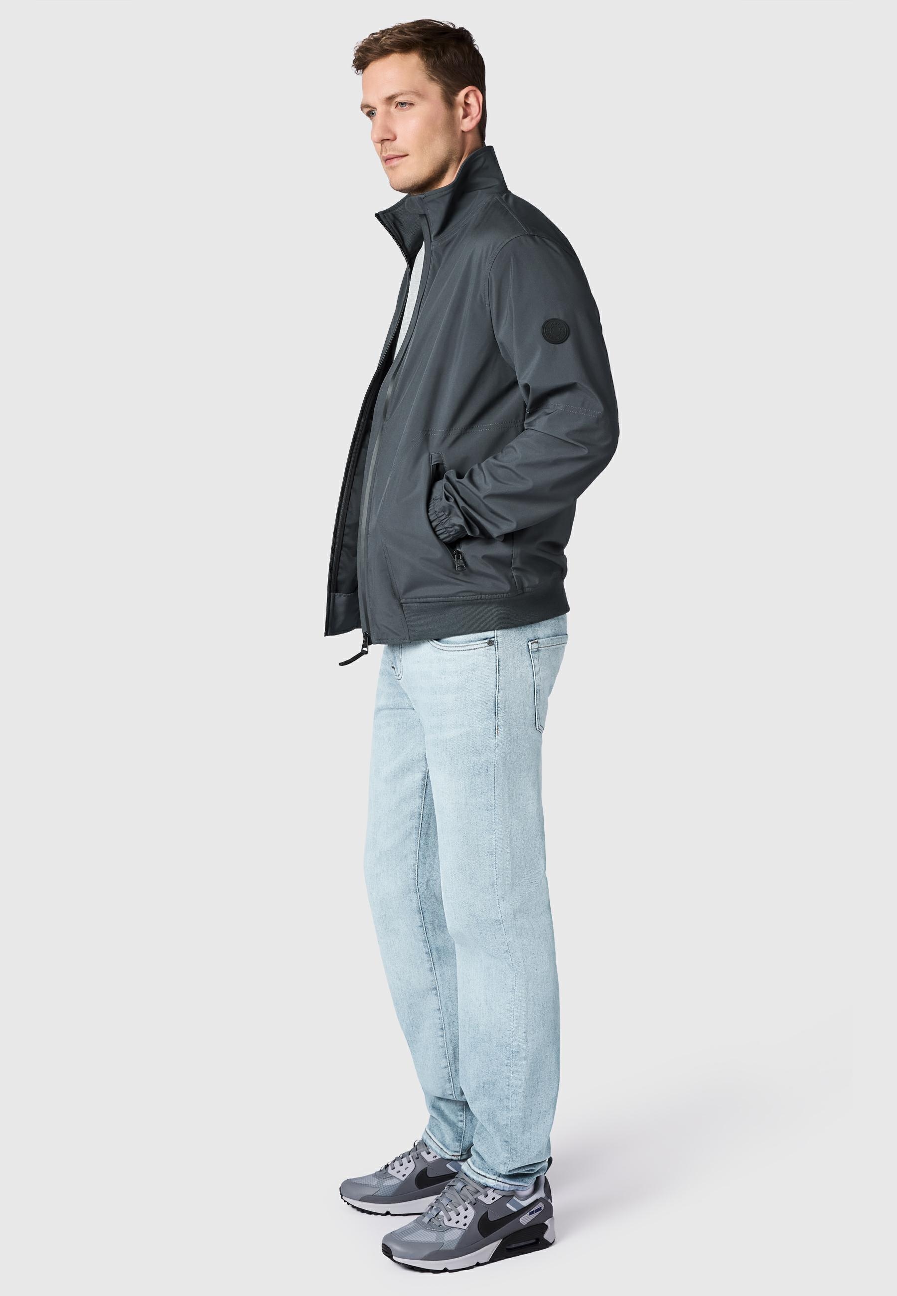 Ragwear Outdoorjacke »Outdoorjacke Collwie« ohne Kapuze wasserdichte Herren Übergangsjacke mit hohem Kragen