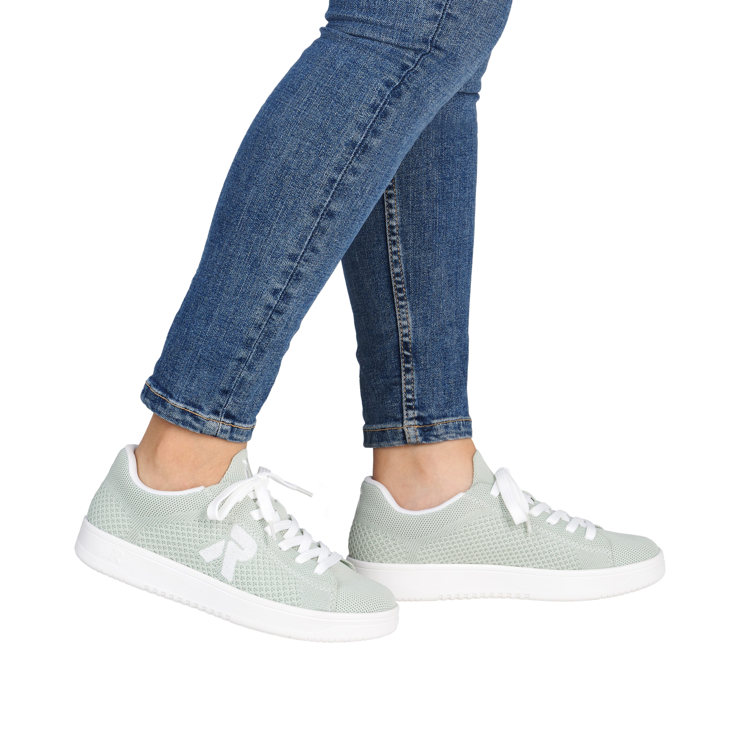 RIEKER Sport Plateausneaker  Slip-on Sneaker, Halbschuh, Freizeitsneaker mit aufgesetzter Schnürung