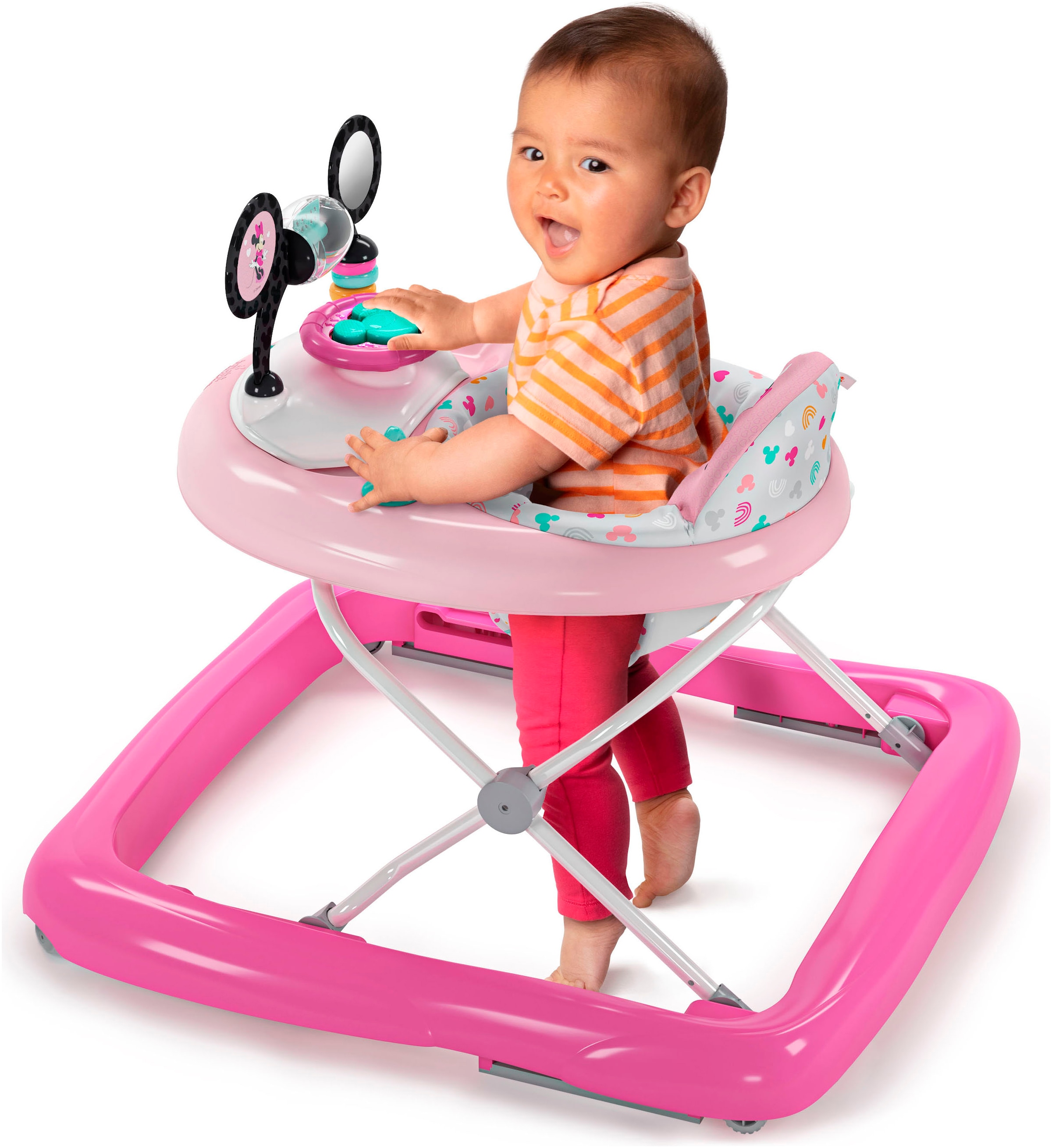 Bright Starts Lauflernhilfe »MINNIE MOUSE Tiny Trek™ Walker, Forever Besties™, 2-in-1 Walker«, mit Licht und Sound