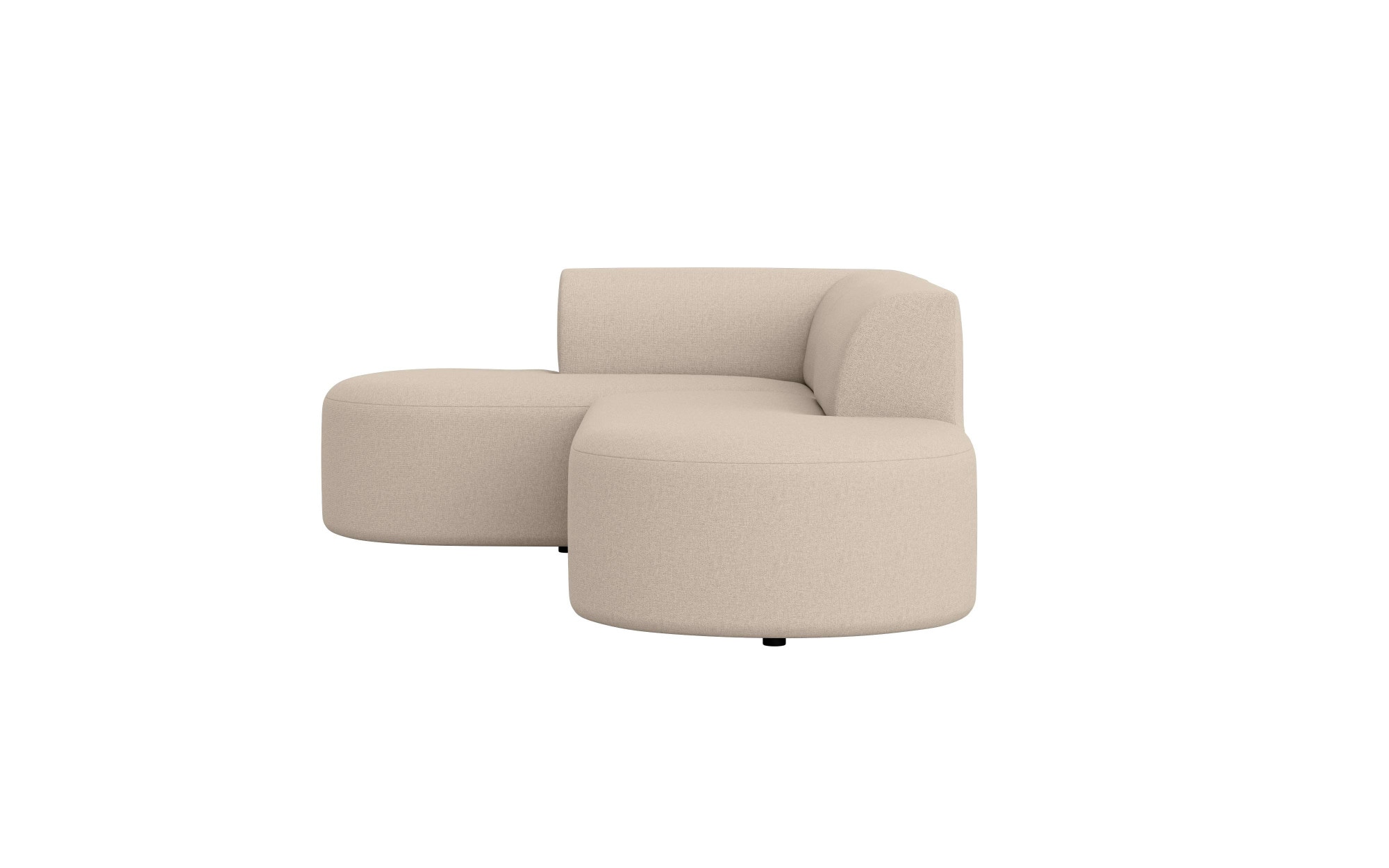 andas Ecksofa »Ecksofa Tvinne mit Ottomane links oder rechts bestellbar«, L-Form, mit Wellenunterfederung, BxTxH 260x170x73 cm