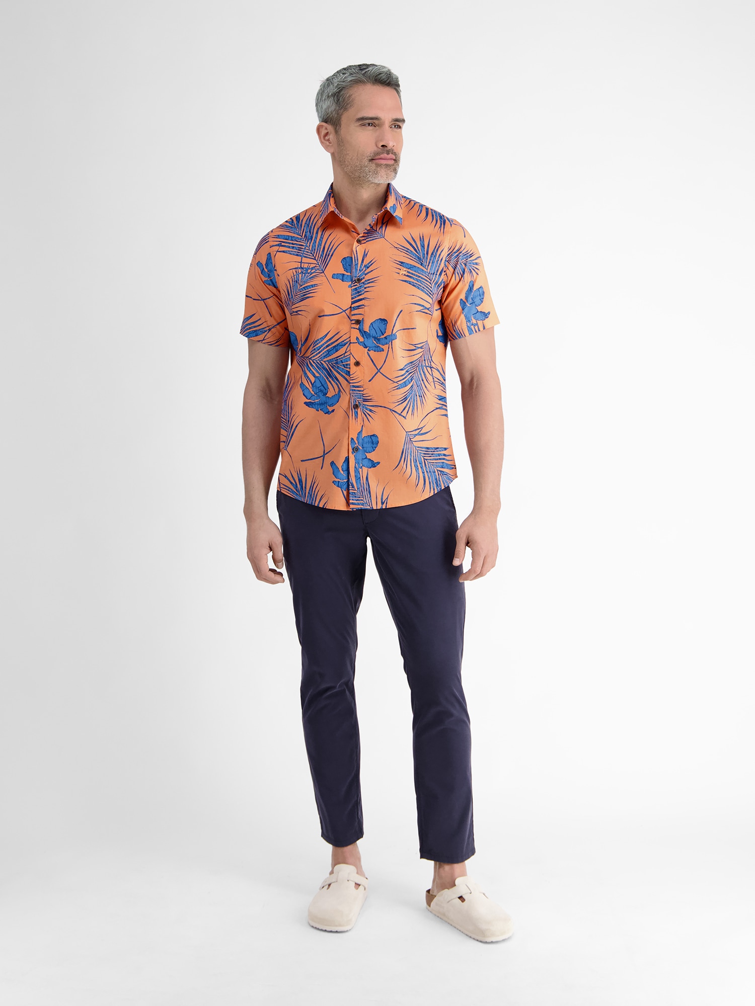 LERROS Kurzarmhemd »LERROS Kurzärmeliges Herrenhemd, Hawaiian-Style«