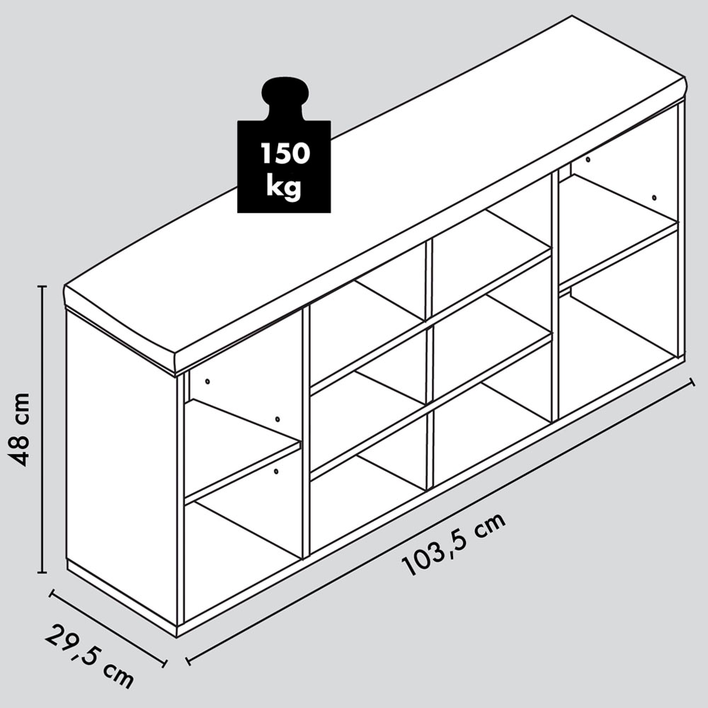 KESPER® Schuhschrank »KESPER Schuhschrank mit Sitzkissen«