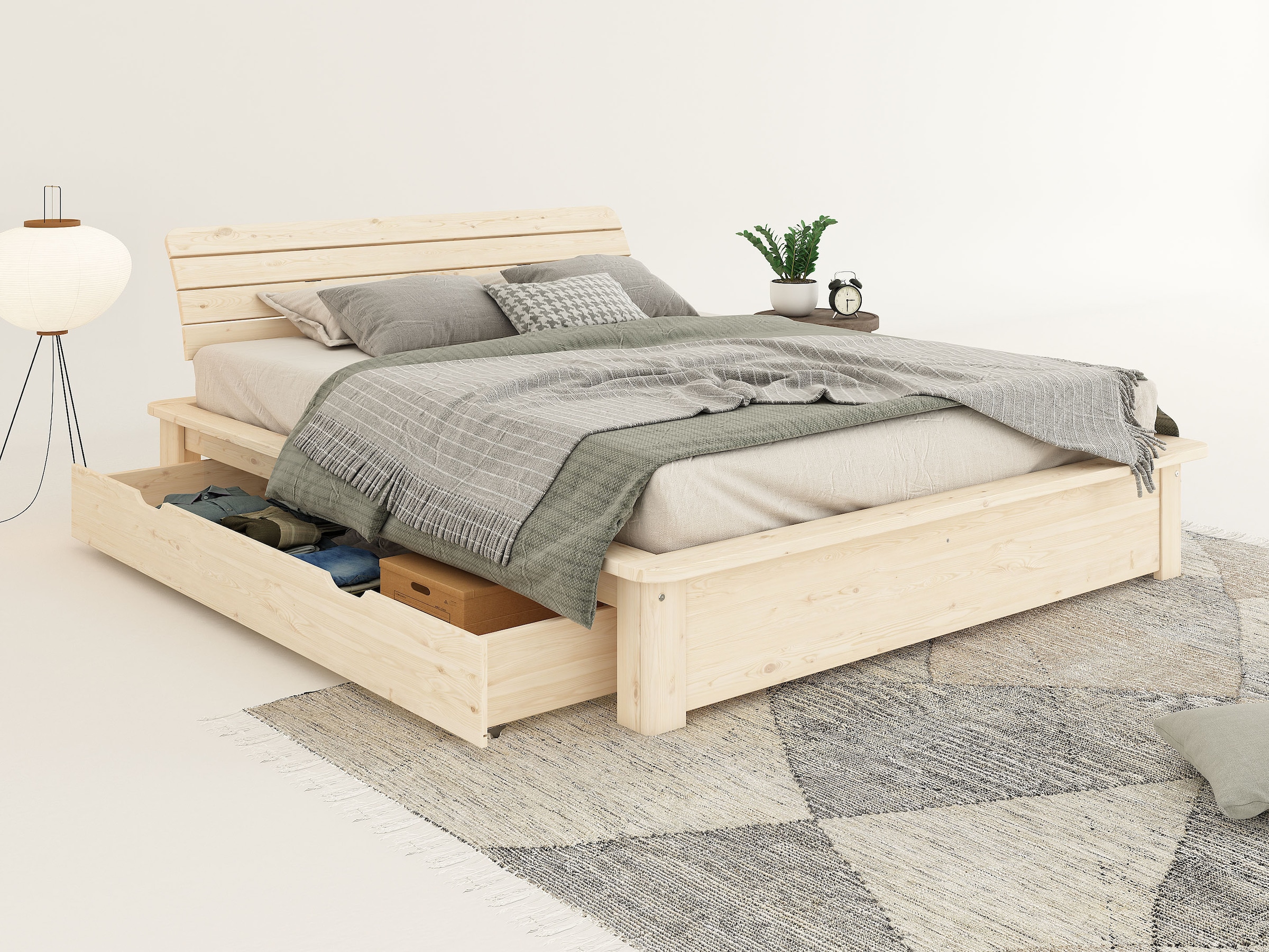 OTTO home Schubkasten »Antri« 1 Stk. tlg. passend zum Massivholzbett 'Antri', FSC® zertifiziertes Massivholz