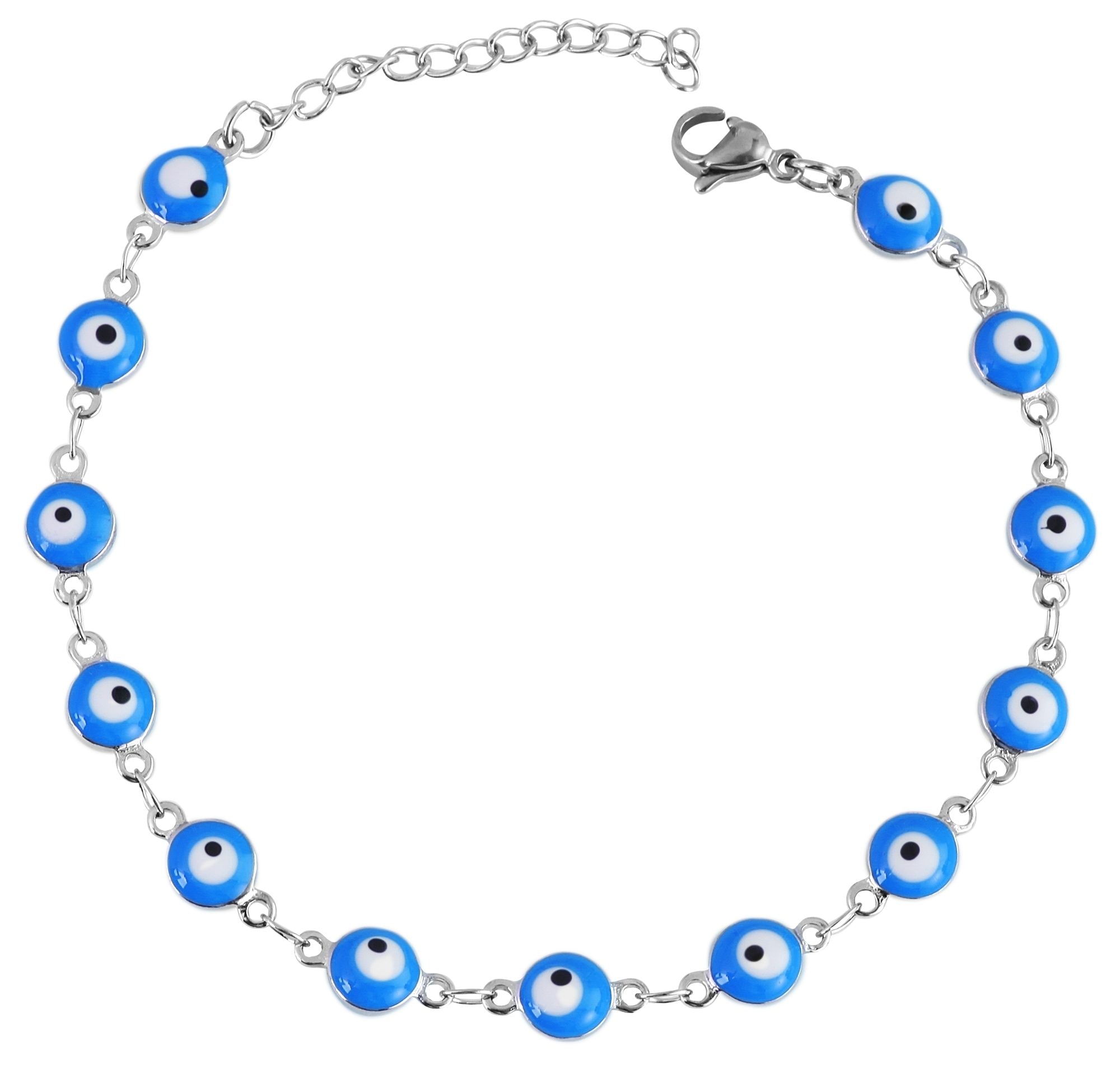 Adelia´s Gliederarmband »Damen Armband ¿ Gliederarmband aus Edelstahl 17 cm«