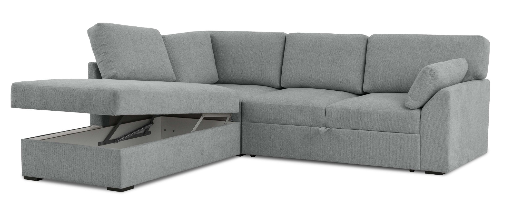 Home affaire Ecksofa »Citry«, (304 St.), Breite 242 cm, Chenille, Bettfunktion, Bettkasten, L-Form