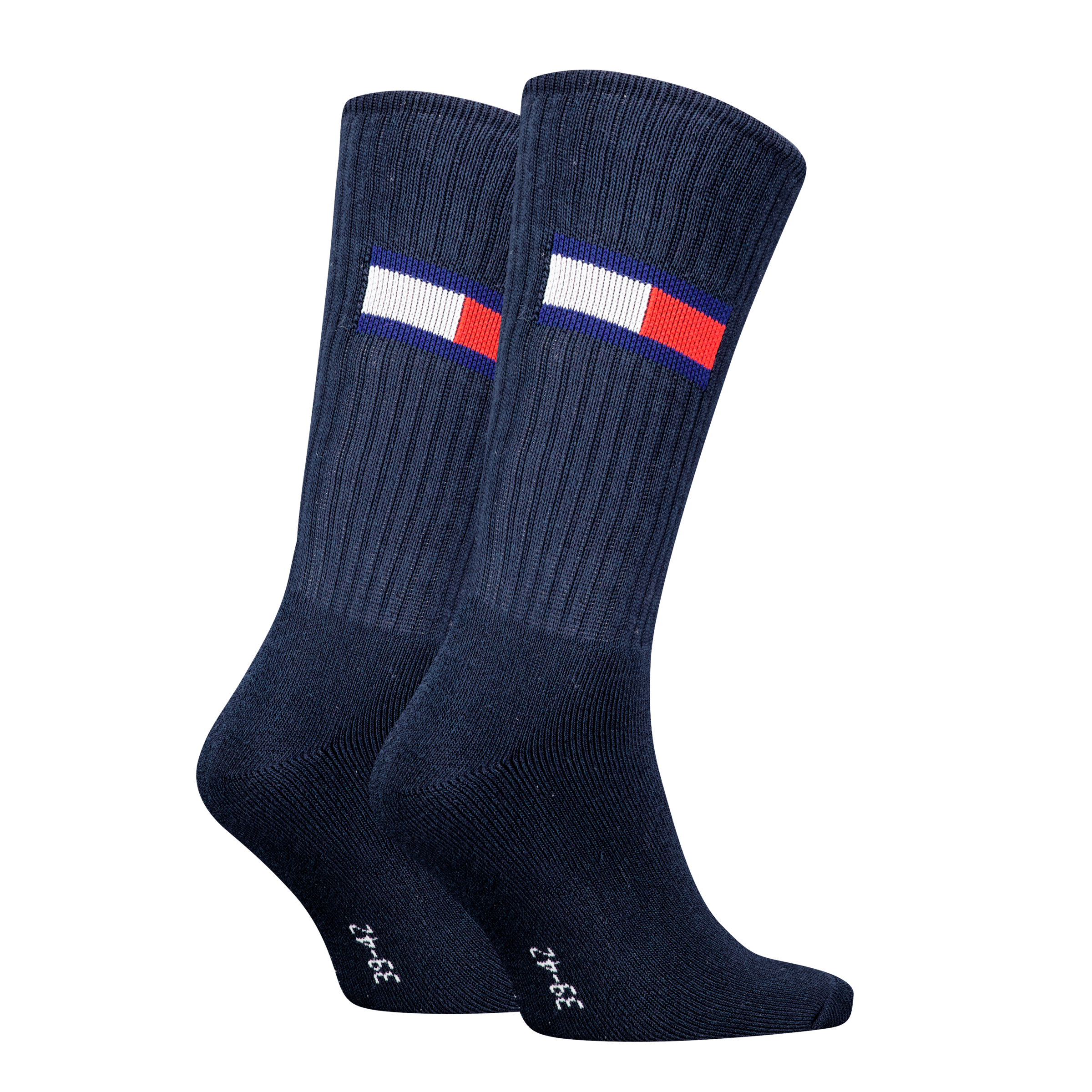 Tommy Hilfiger Socken »TH UNI TJ SOCK 2P FLAG«, (2 Paar, 2 Paar), mit großem Logo