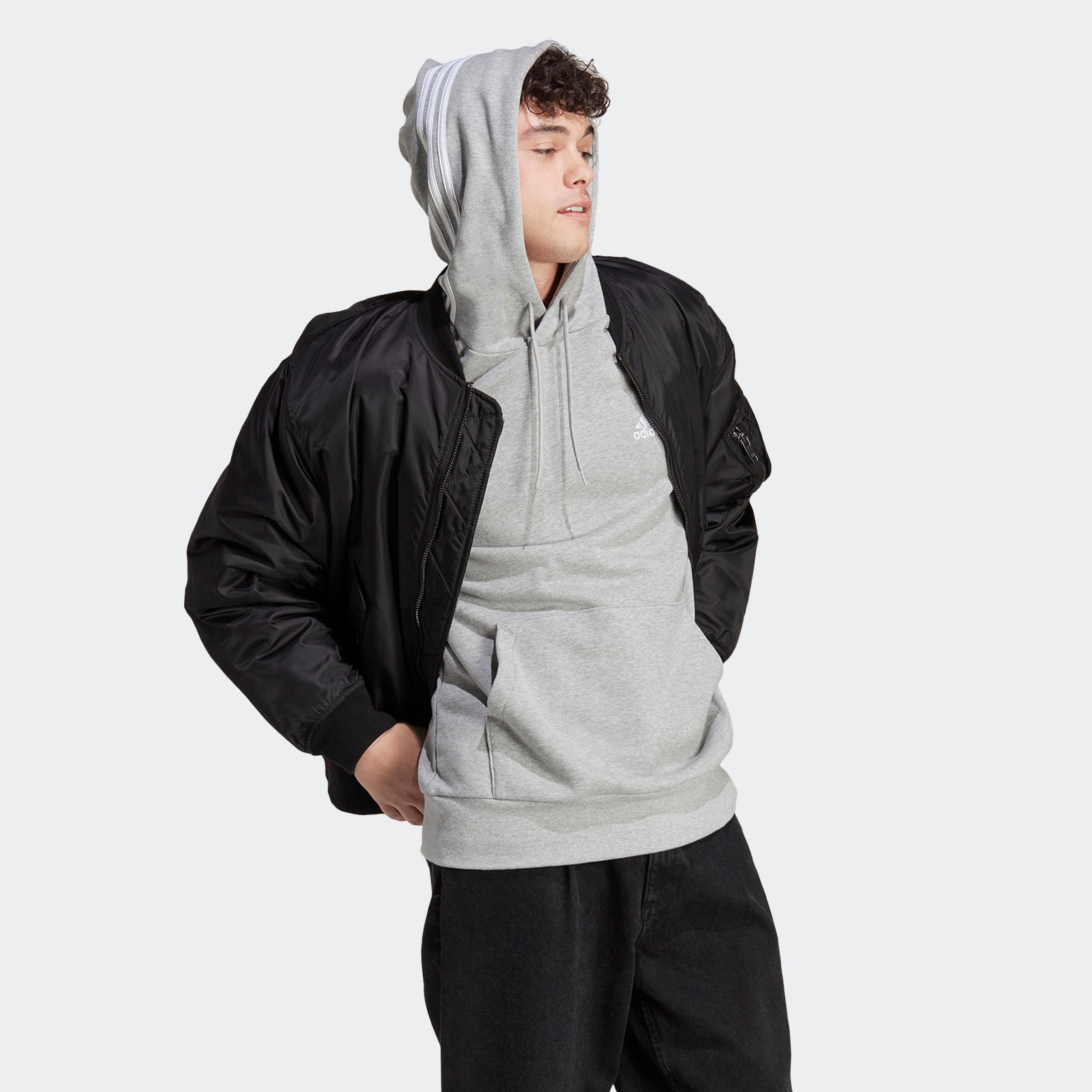 adidas Sportswear Kapuzensweatshirt »ESSENTIALS FRENCH TERRY 3STREIFEN HOODIE«