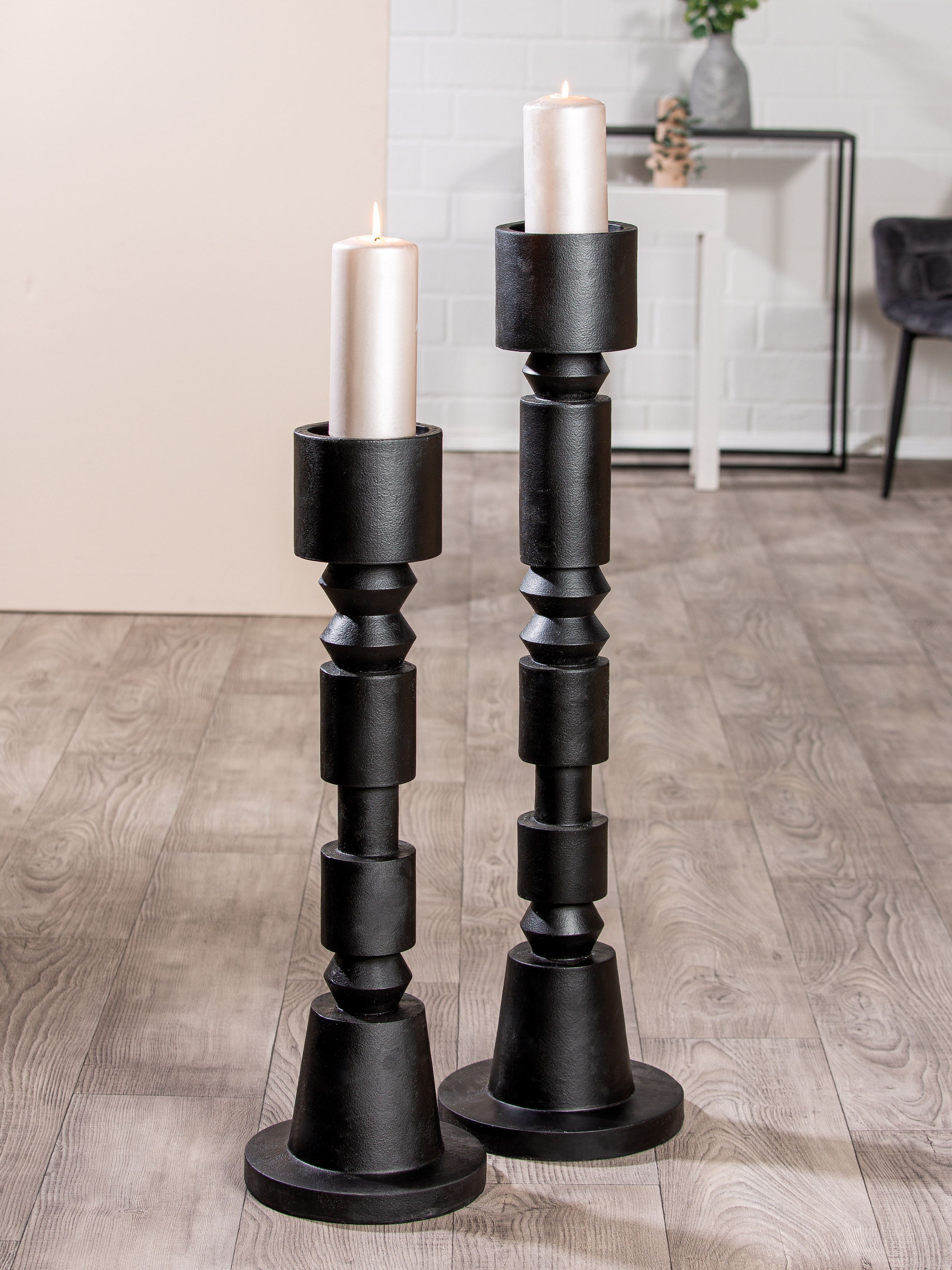 Casablanca by Gilde Standkerzenhalter »Kerzenleuchter Phillip« 1-flammig, aus Polyresin