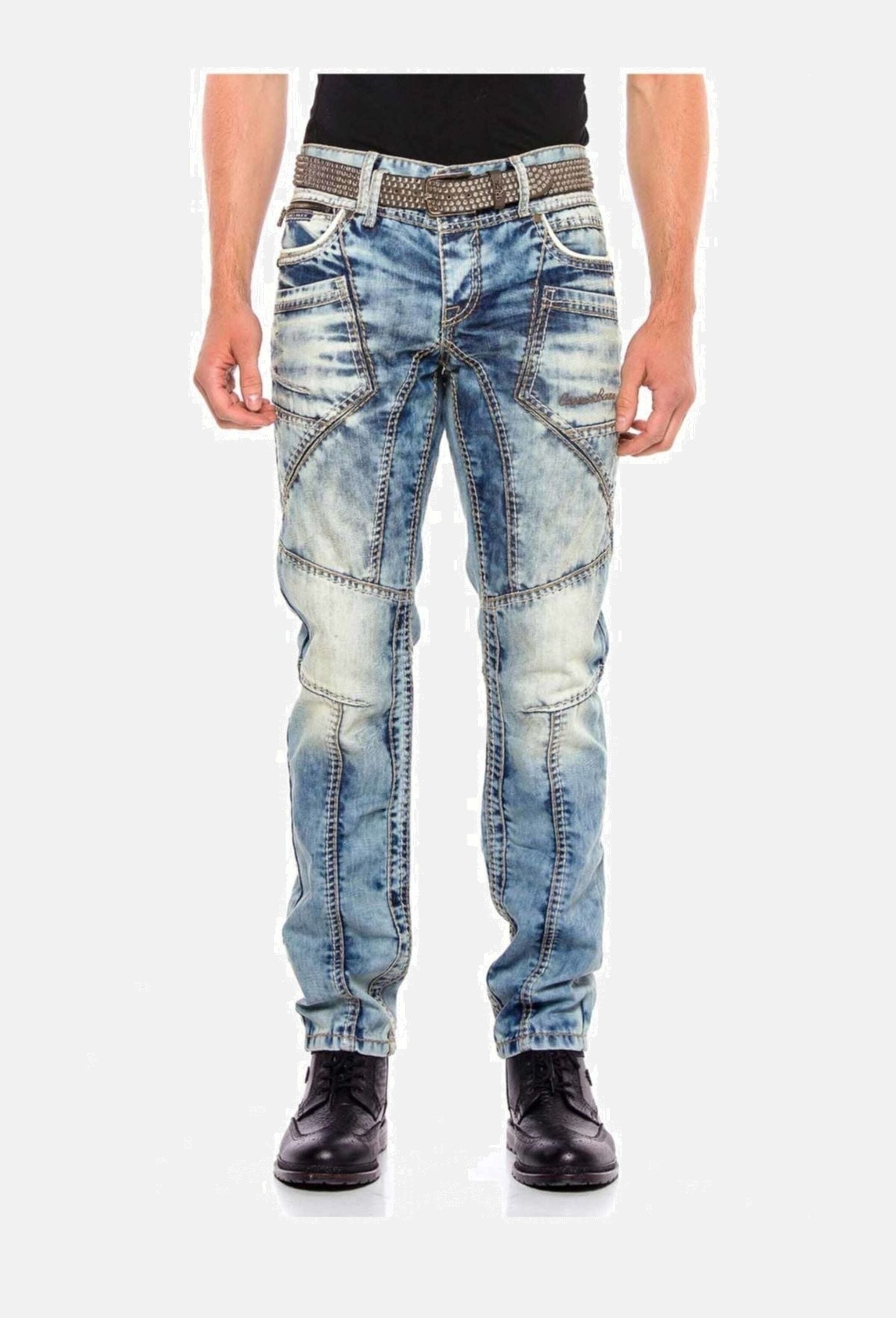 Cipo & Baxx 5-Pocket-Jeans »Cipo & Baxx Jeans« mit modernen Ziernähten, CD535