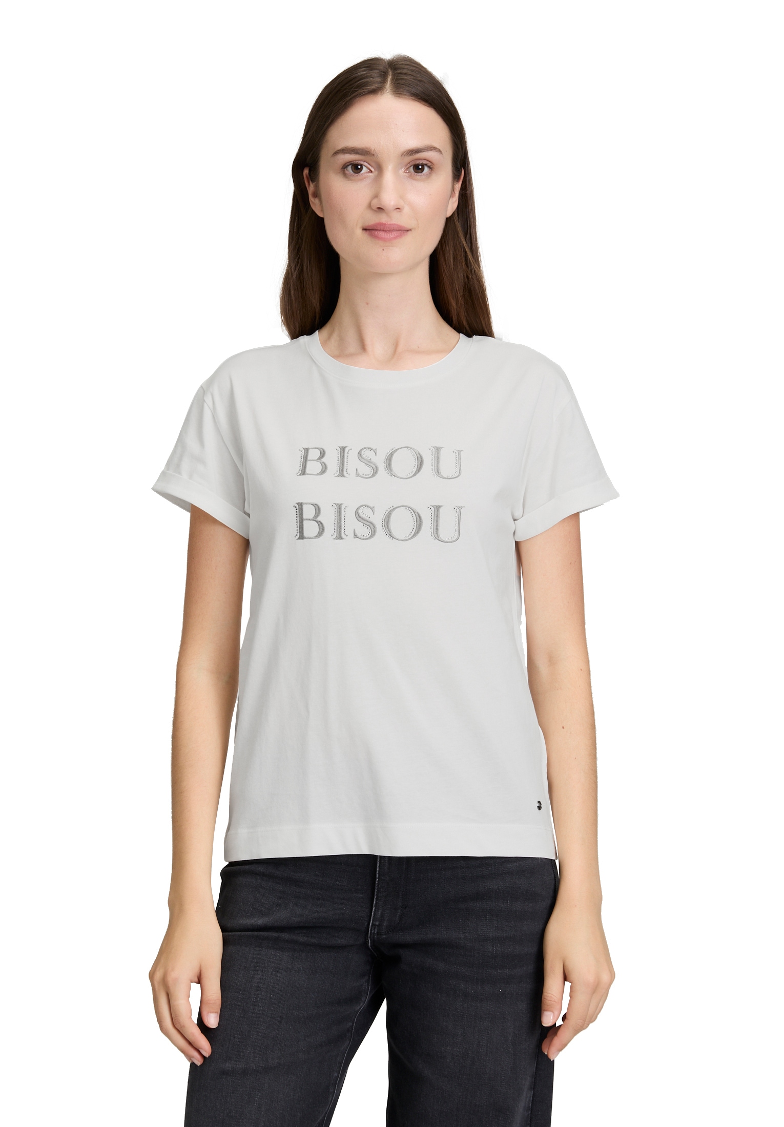 Betty&Co Langarmshirt »Casual-Shirt mit Stickerei«
