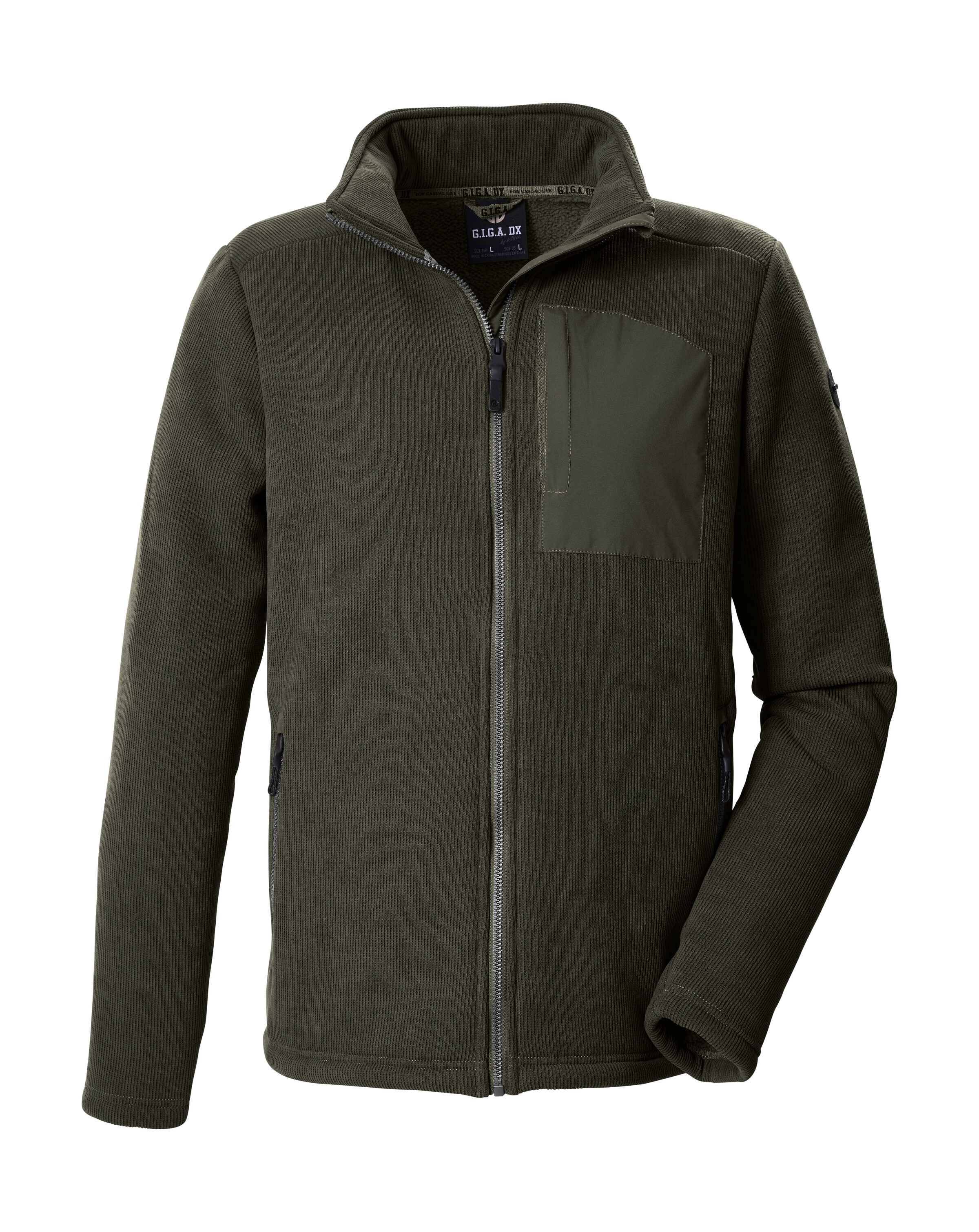 G.I.G.A. DX by killtec Fleecejacke »GW 43 MN KNTFLC JCKT« Leichte Strickfleecejacke, Teddyfleece, Zipper-Taschen