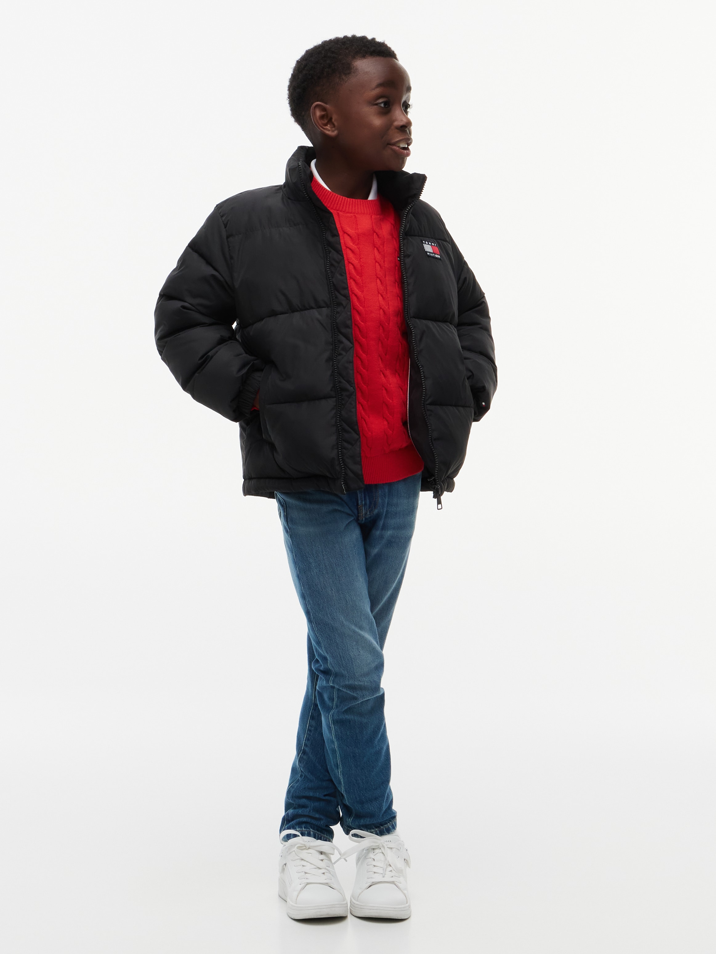 Tommy Hilfiger Steppjacke »NEW ESSENTIAL PUFFER JACKET« ohne Kapuze Regular Fit, wattiert, Kinder bis 16 Jahre