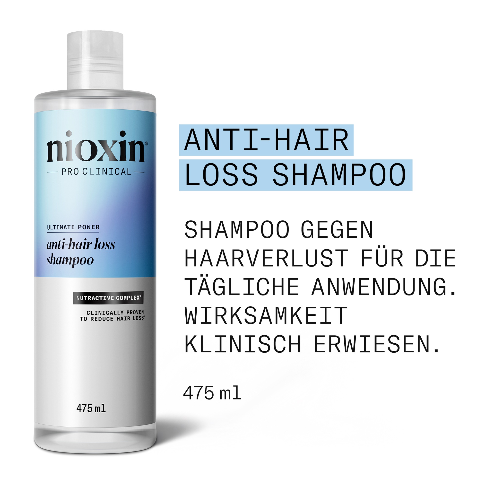 Nioxin Kopfhaut-Pflegeshampoo »Anti-Hairloss Shampoo« nährend, pflegend, gegen Haarverlust
