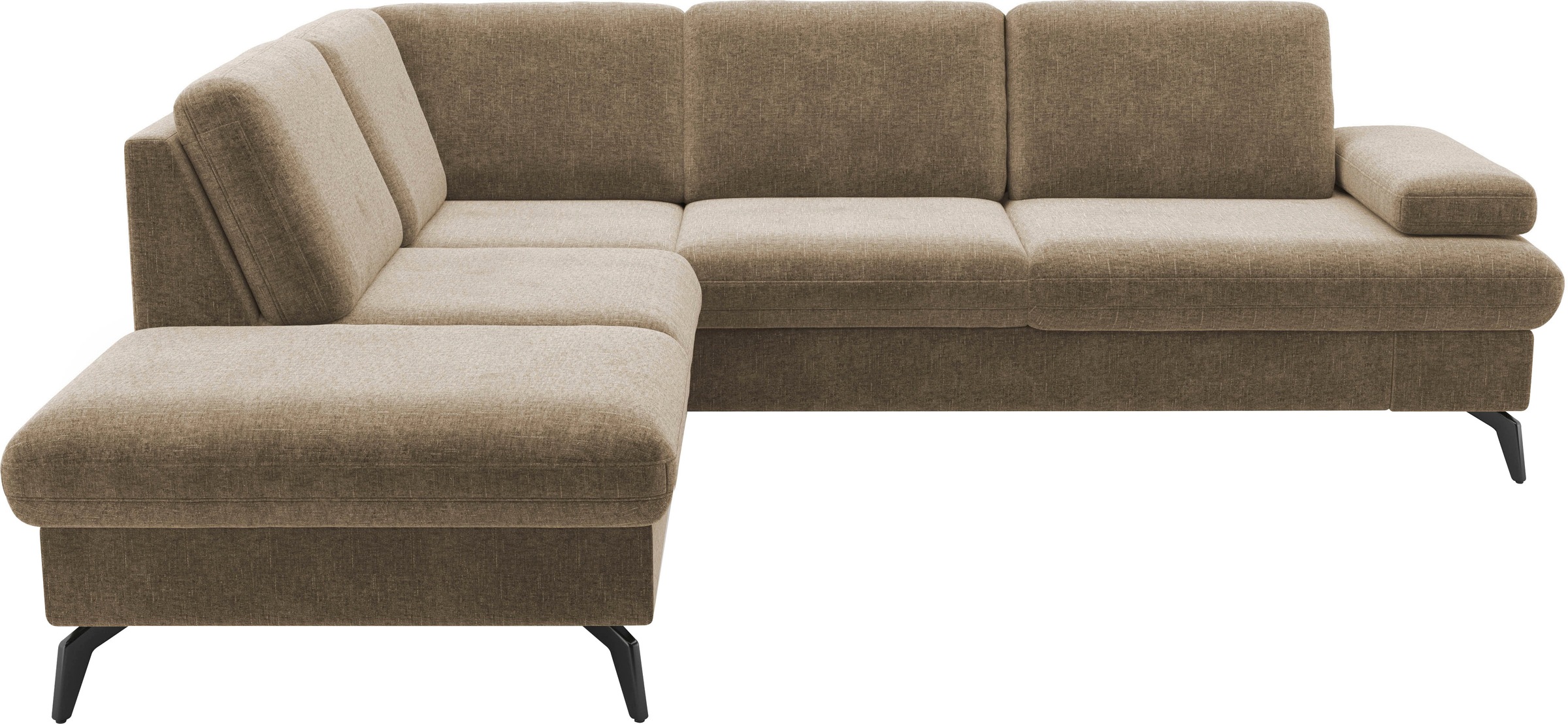 sit&more Ecksofa »Morris Jubi L-Form, B: 238 cm«, mit Armteilfunktion & 1 Zierkissen, optional Bettfunktion