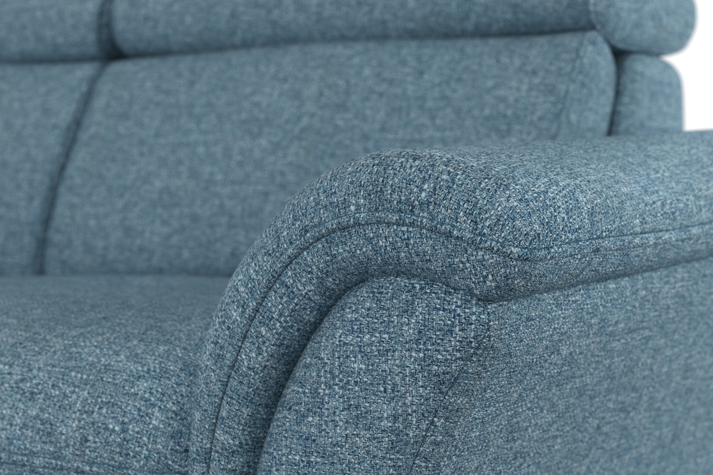 Home affaire Ecksofa »Lindgren L-Form«, wahlweise mit Bett mit klappbaren Rollen, Kasten und Kopfverstellung