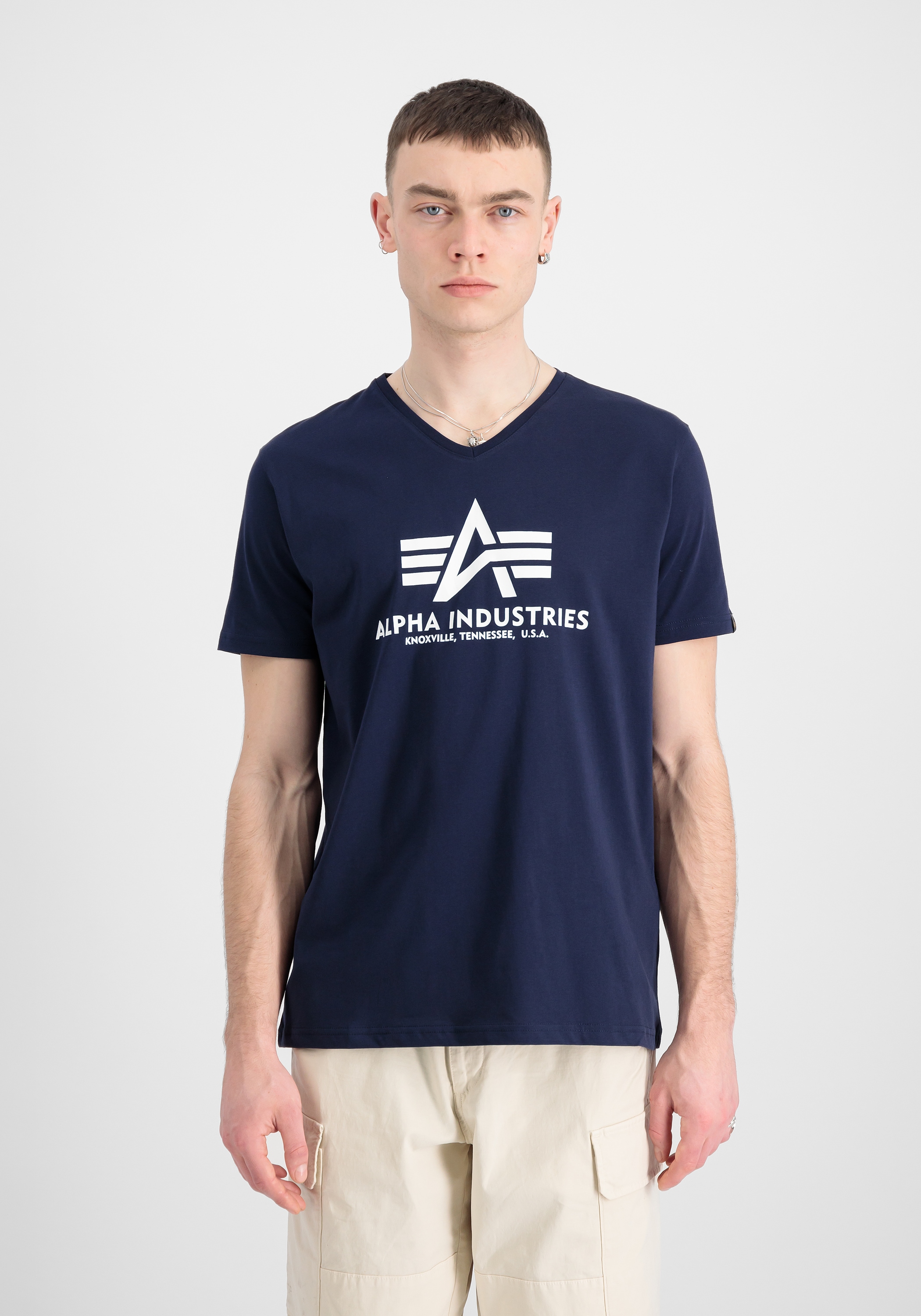 Alpha Industries T-Shirt »Alpha Industries Men - T-Shirts Basic V-Neck T«