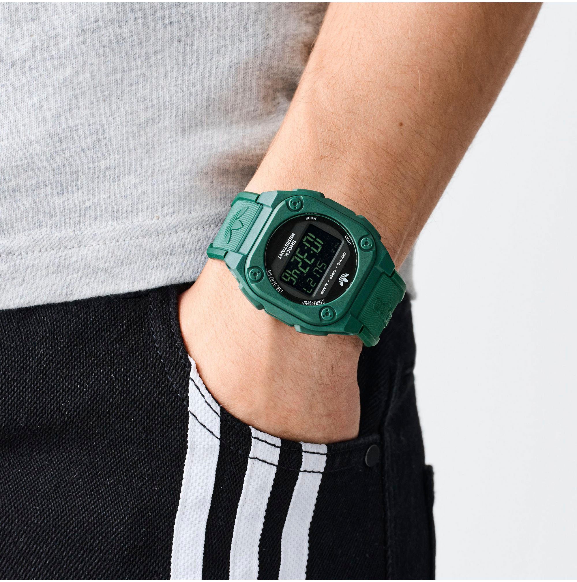 adidas Originals Chronograph »CITY TECH FOUR«, Quarzuhr, Armbanduhr, Herrenuhr, Damenuhr,Datum, Stoppfunktion,digital