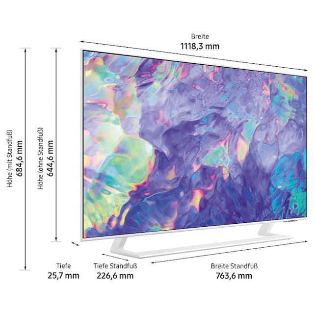 Samsung LED-Fernseher, 125 cm/50 Zoll, Smart-TV, Dynamic Crystal Color,  AirSlim Design, Crystal Prozessor 4K ➥ 3 Jahre XXL Garantie | UNIVERSAL