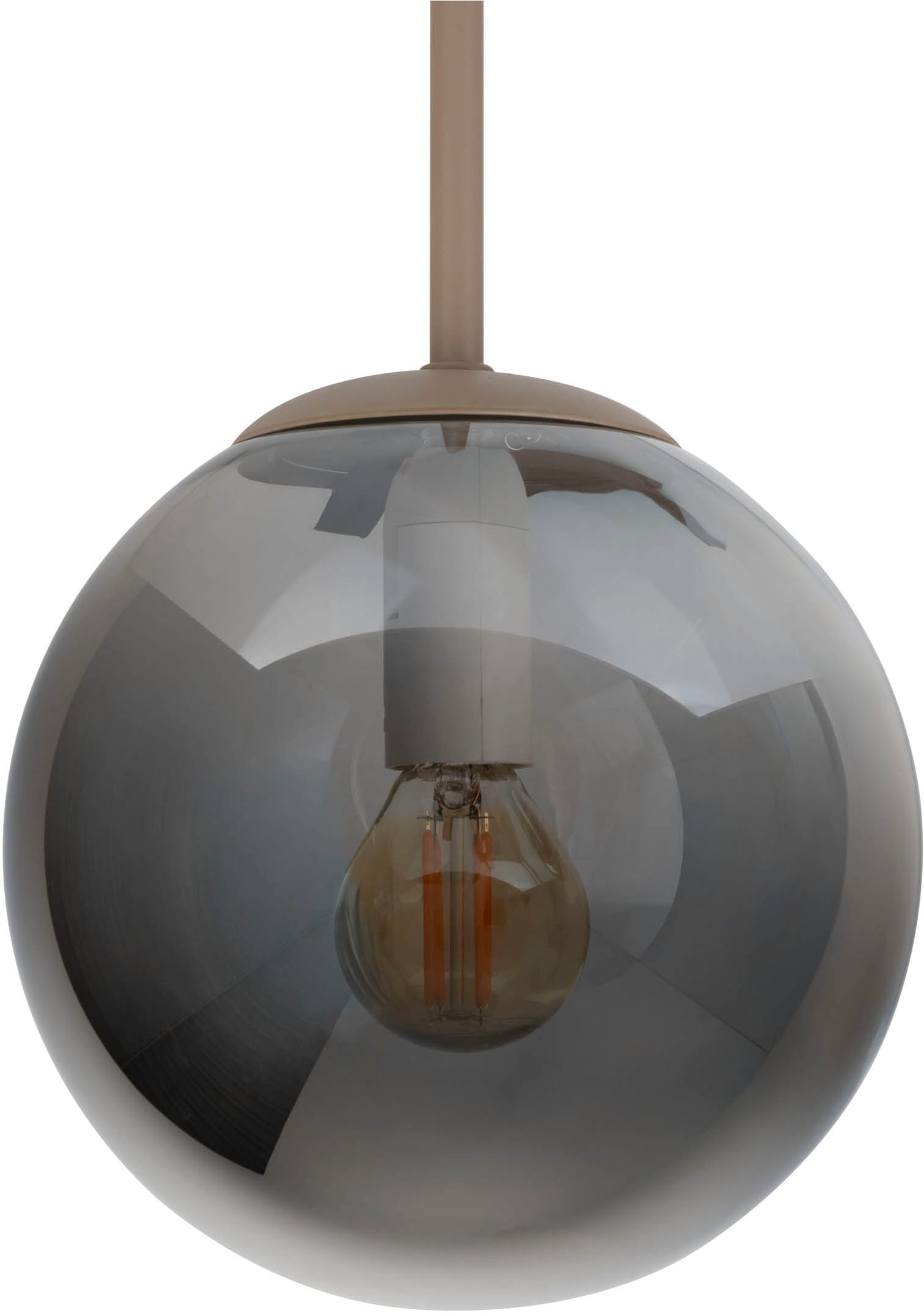 OTTO home Deckenleuchte »Nellin« E14 1 Stk. 5 Glaskugeln mit je 1x E14 exkl., quadratisch, beige matt