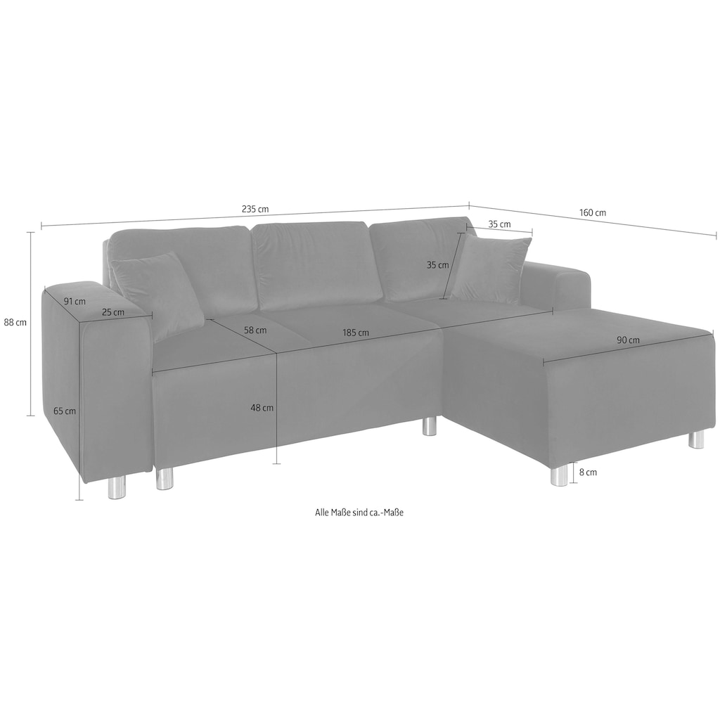 Guido Maria Kretschmer Home&Living Ecksofa »Györ L-Form«