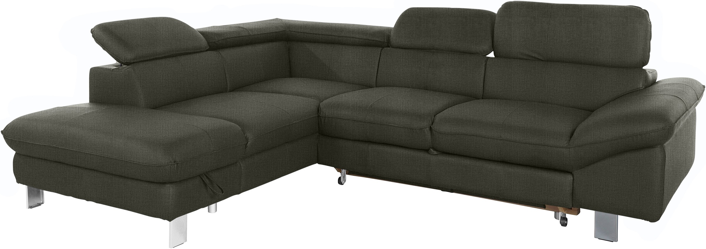 COTTA Ecksofa »Driver L-Form«, mit Kopfteilverstellung, wahlweise mit Bettfunktion & Bettkasten