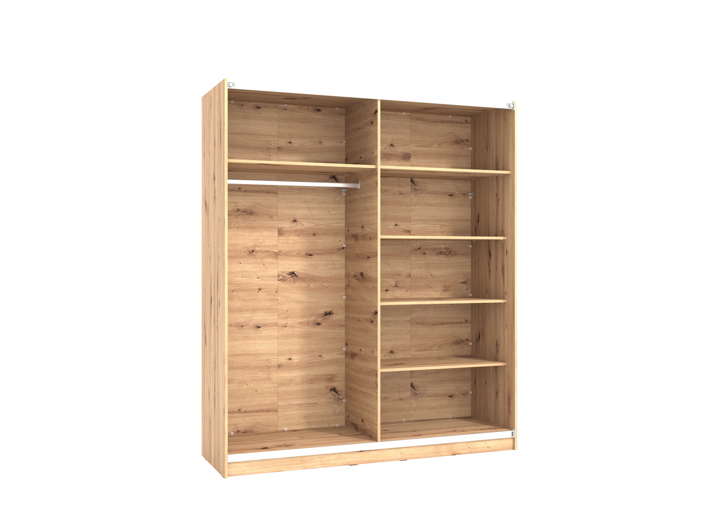 INOSIGN Schwebetürenschrank »Sardinia, Kleiderschrank mit Spiegel, Made in Europe«, viel Stauraum durch großzügige Innenausstattung, 170 oder 262cm breit