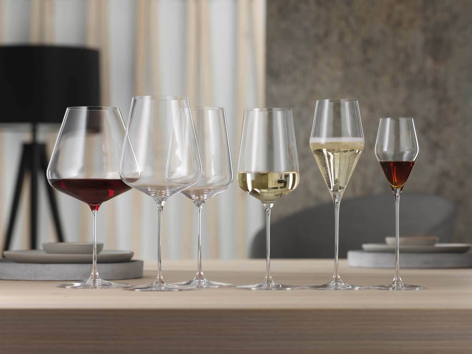 SPIEGELAU Champagnerglas »Weißweingläser + Poliertuch Definition 430 ml 2er Set transparent«
