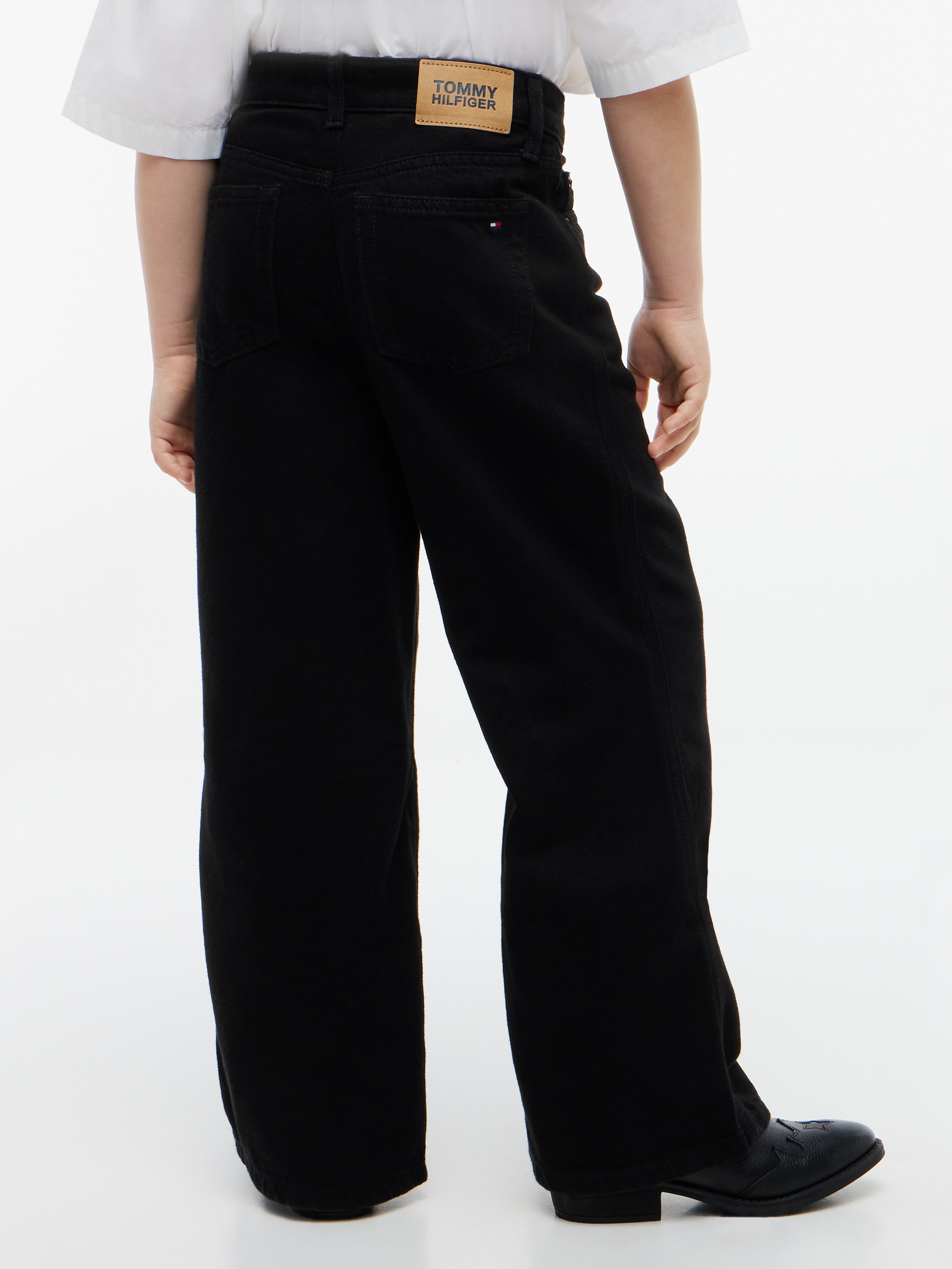 Tommy Hilfiger Weite Jeans »MABEL BLACK JEANS« Regular Fit, Kinder bis 16 Jahre