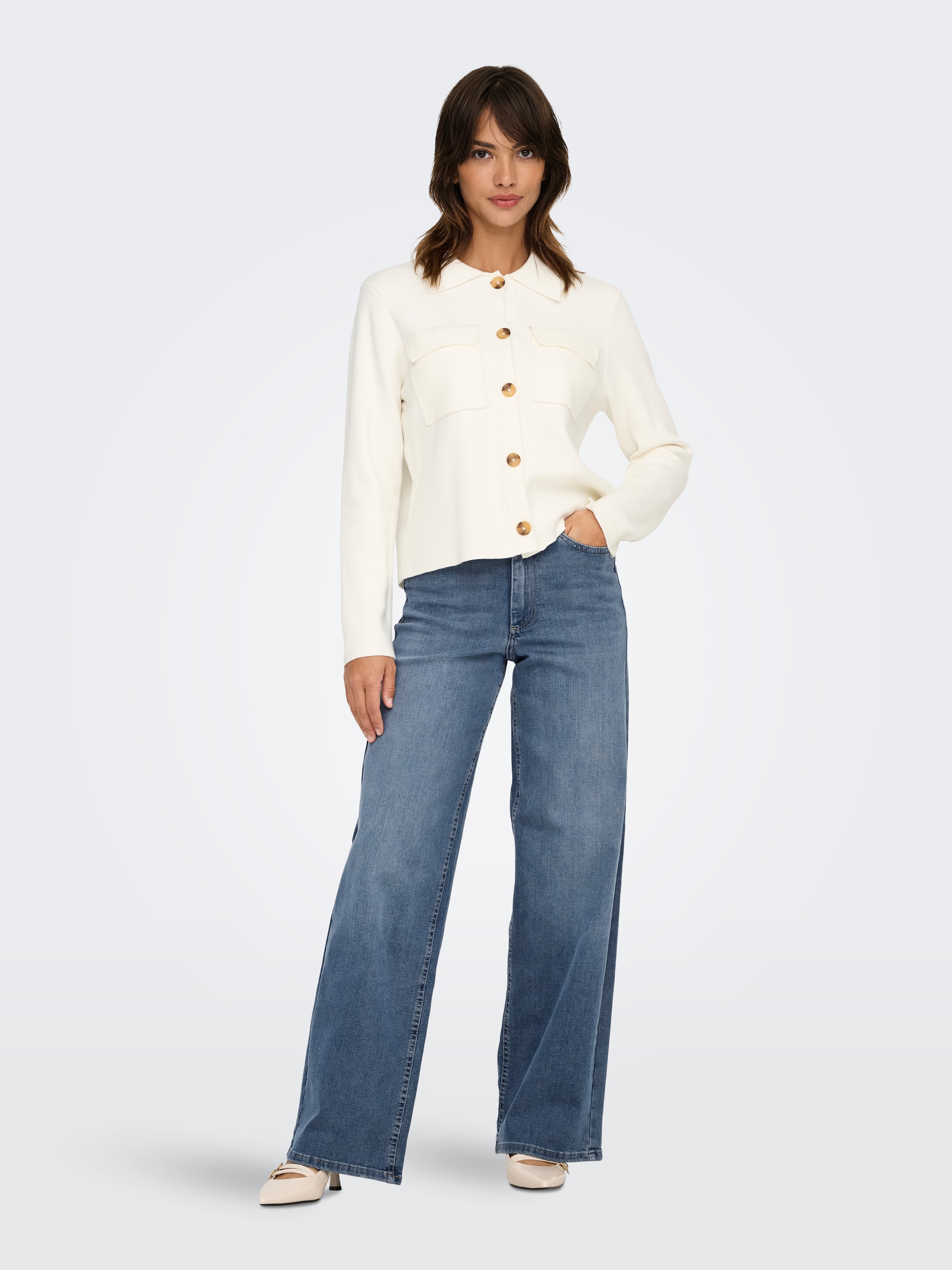 ONLY High-waist-Jeans »ONLMADISON BLUSH HW WIDE DNM TAI853 NOOS«