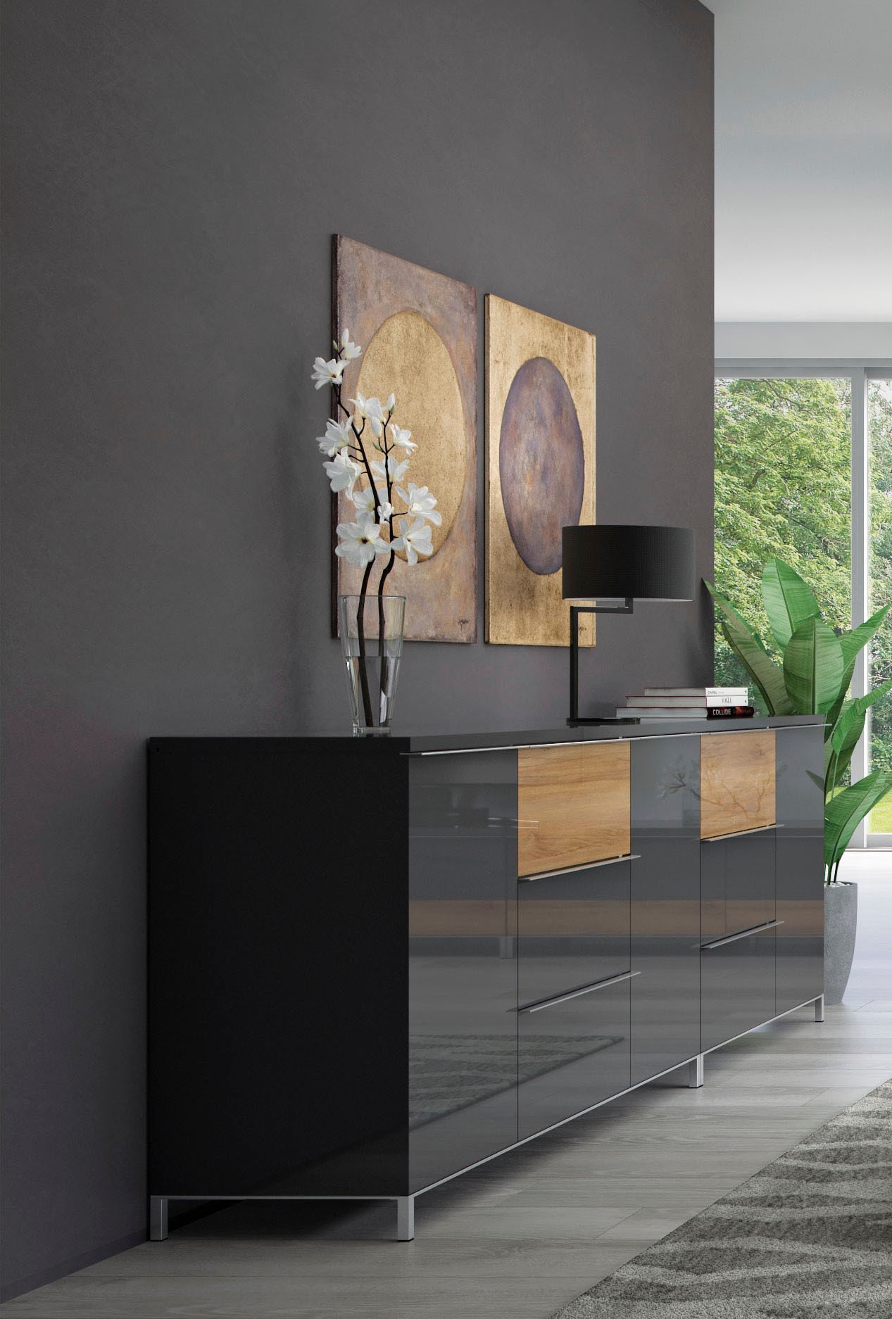 Places of Style Kommode »Onyx«, UV lackiert, mit Soft-Close-Funktion