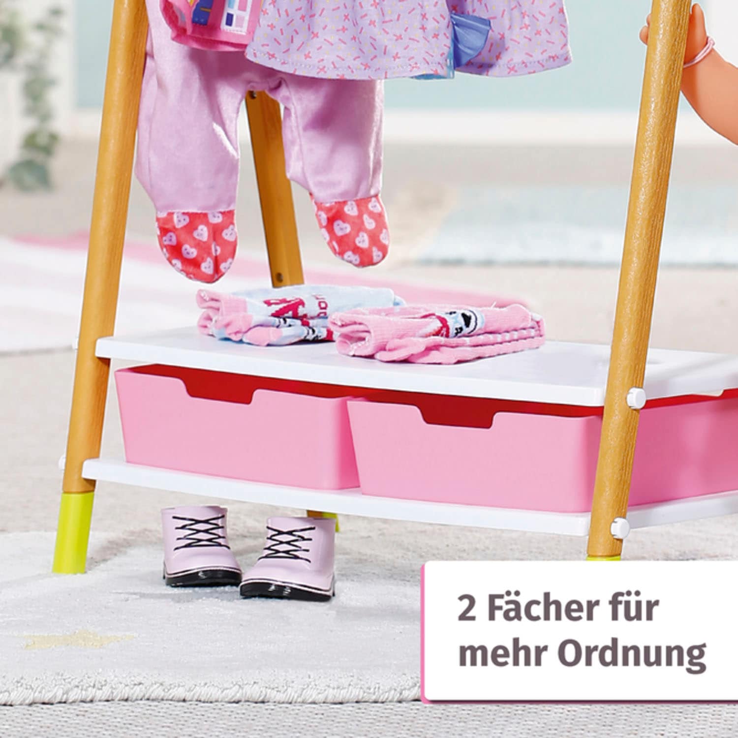 Baby Born Puppenmöbel »Kleiderstange«, mit Dekohund und Spiegel