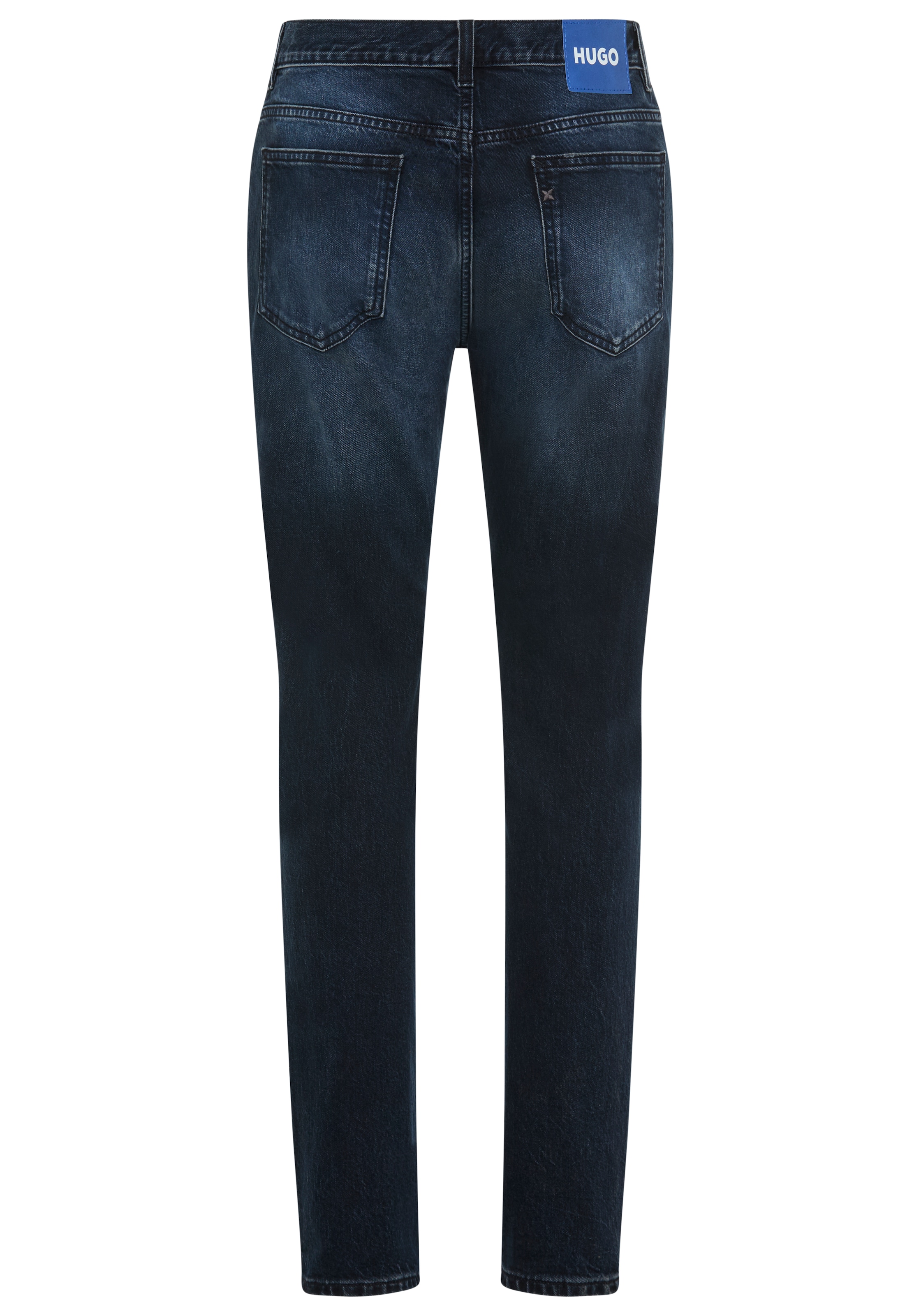 HUGO Blue Slim-fit-Jeans »Ash« mit Stone-washed-Finish